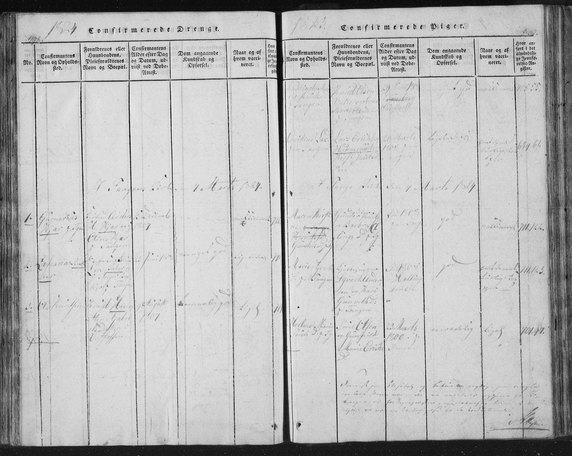 Strømsø kirkebøker, AV/SAKO-A-246/F/Fb/L0004: Parish register (official) no. II 4, 1814-1843, p. 498-499