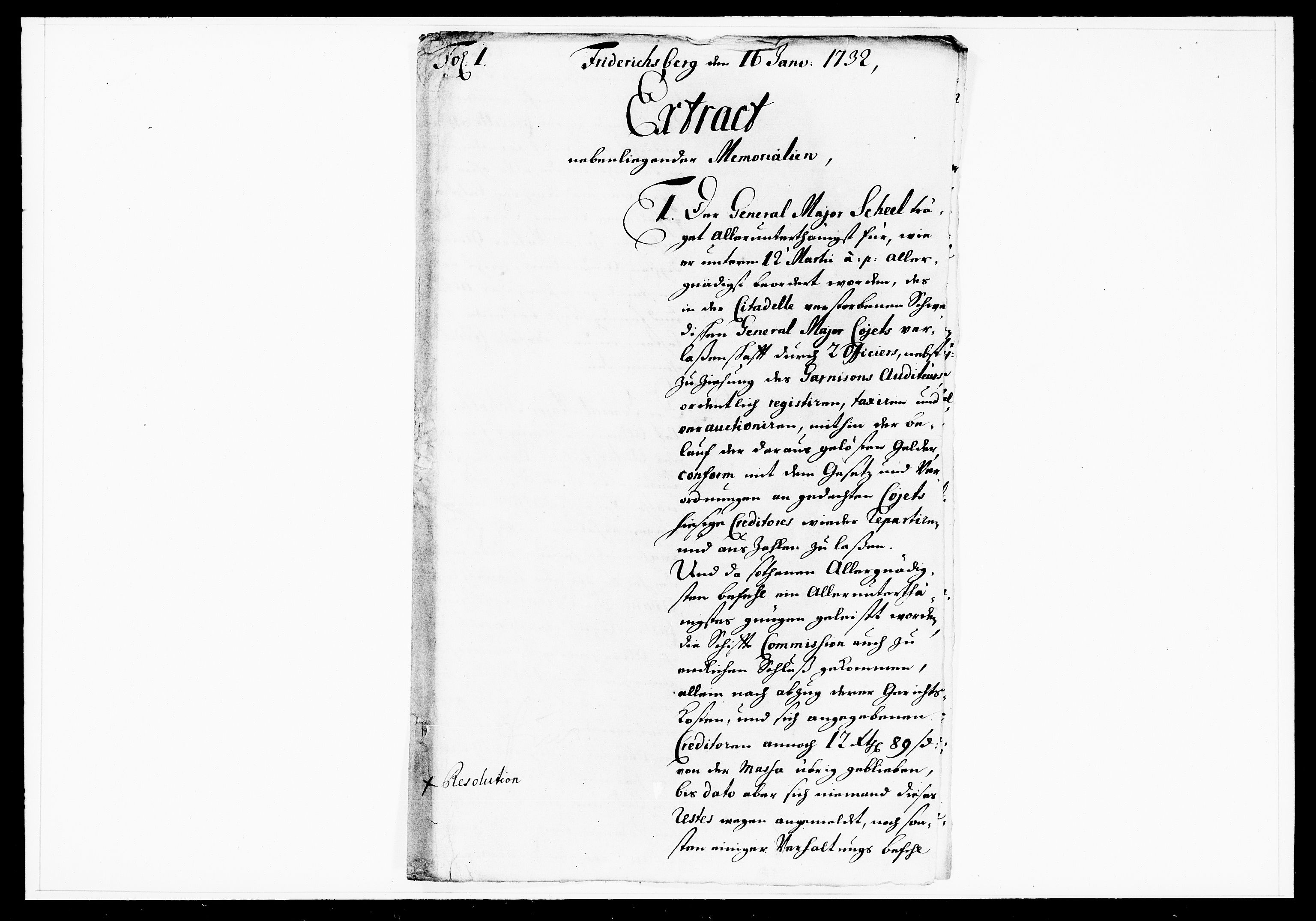Krigskollegiet, Krigskancelliet, DRA/A-0006/-/1103-1107: Refererede sager, 1732, p. 21