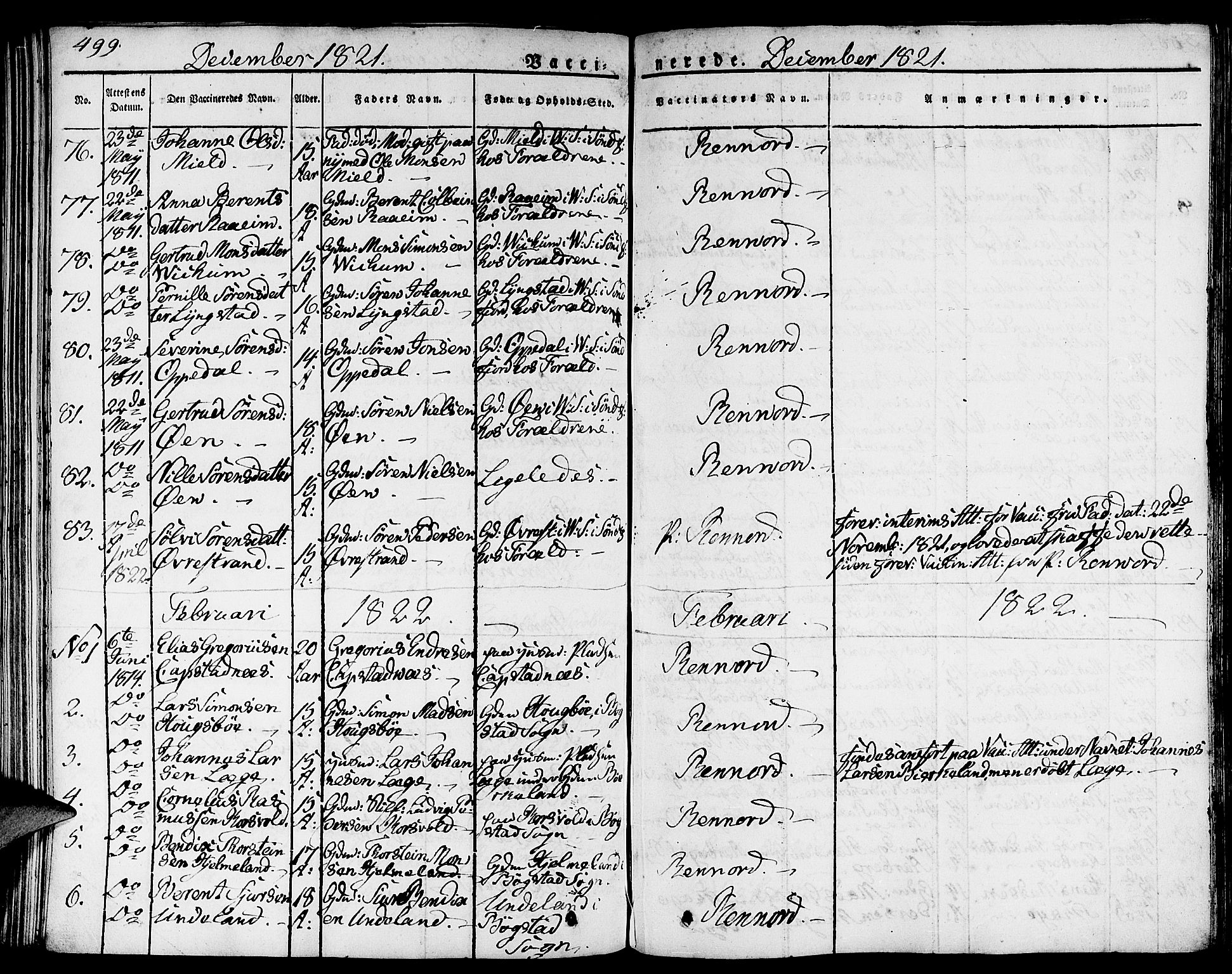 Gaular sokneprestembete, AV/SAB-A-80001/H/Haa: Parish register (official) no. A 3, 1821-1840, p. 499