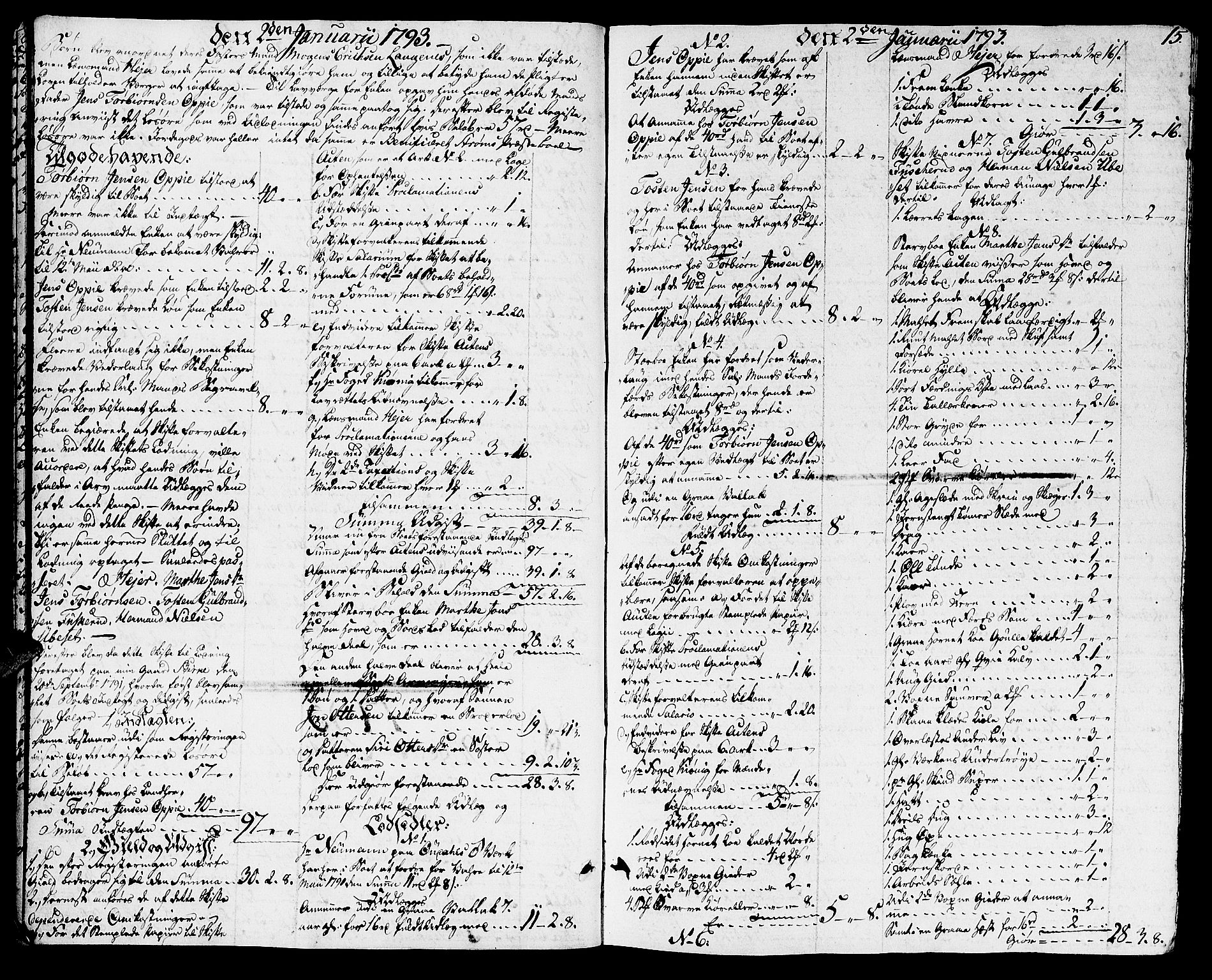 Solør og Odalen sorenskriveri, AV/SAH-TING-026/J/Ja/L0006: Skifteprotokoll, 1792-1796, p. 14b-15a