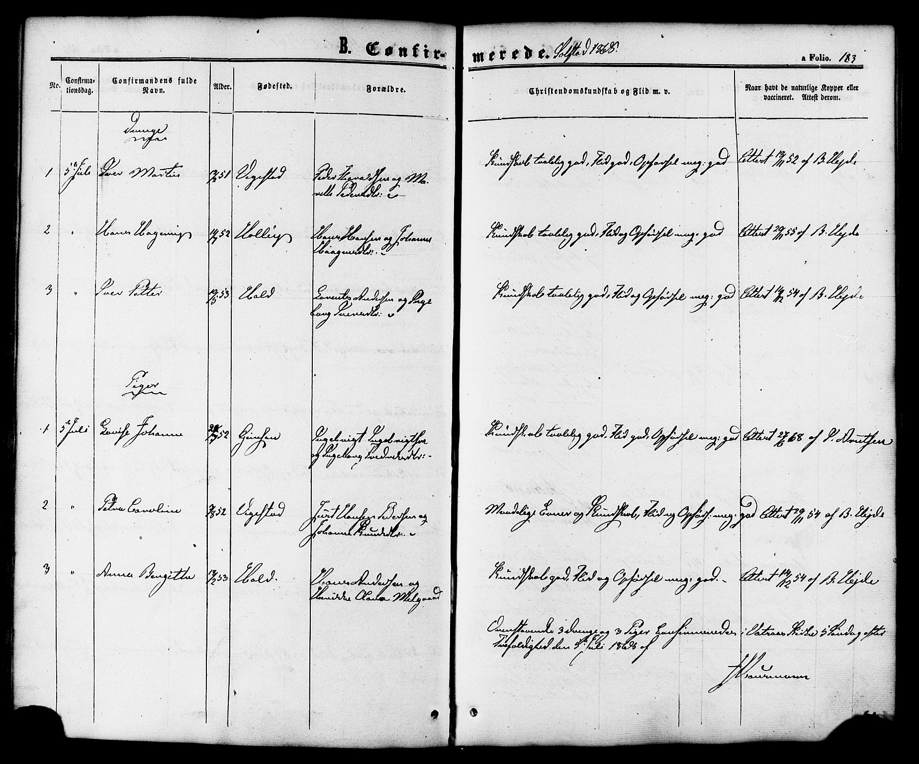 Ministerialprotokoller, klokkerbøker og fødselsregistre - Nordland, AV/SAT-A-1459/810/L0147: Parish register (official) no. 810A08 /2, 1862-1874, p. 183