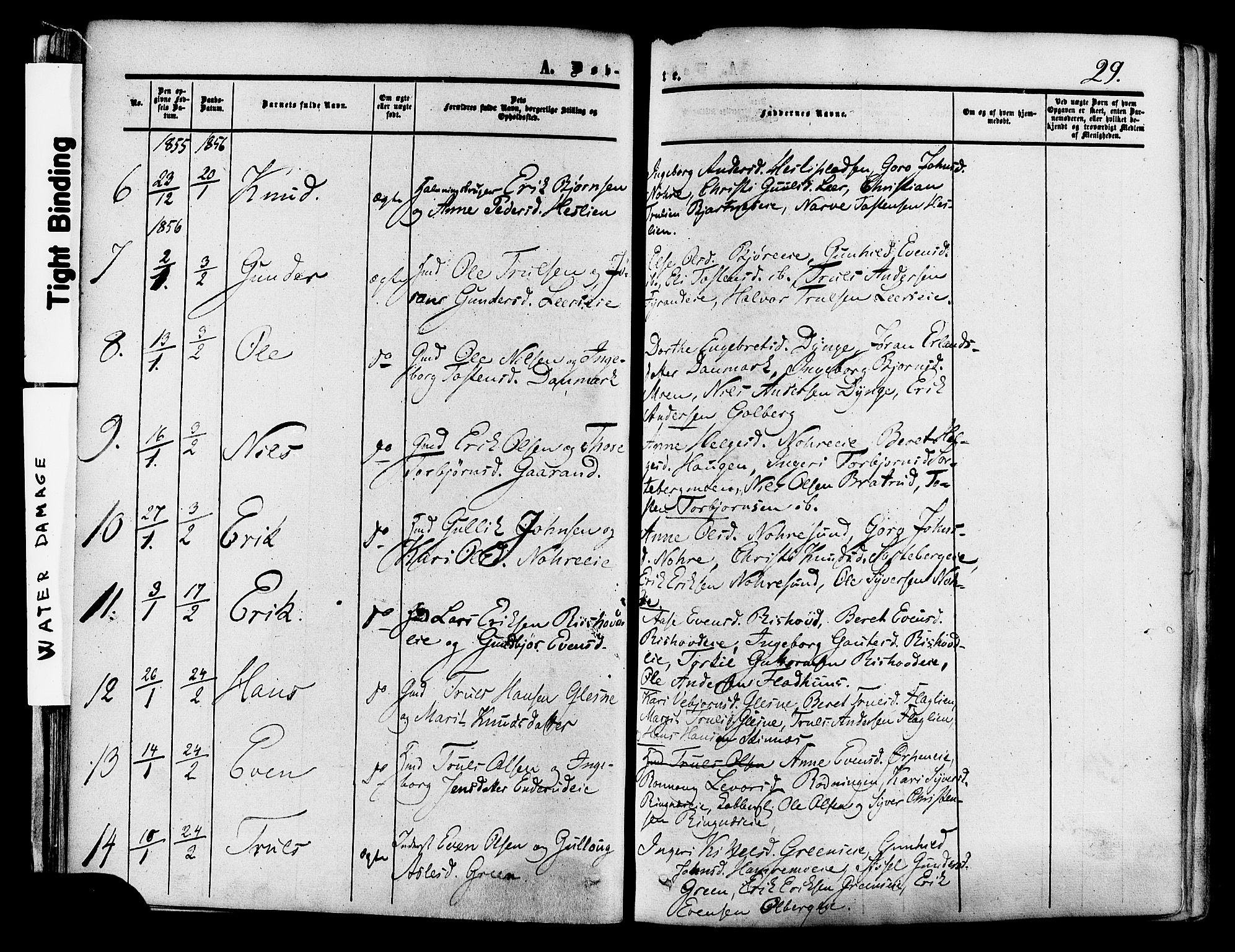 Krødsherad kirkebøker, AV/SAKO-A-19/F/Fa/L0003: Parish register (official) no. 3, 1851-1872, p. 29