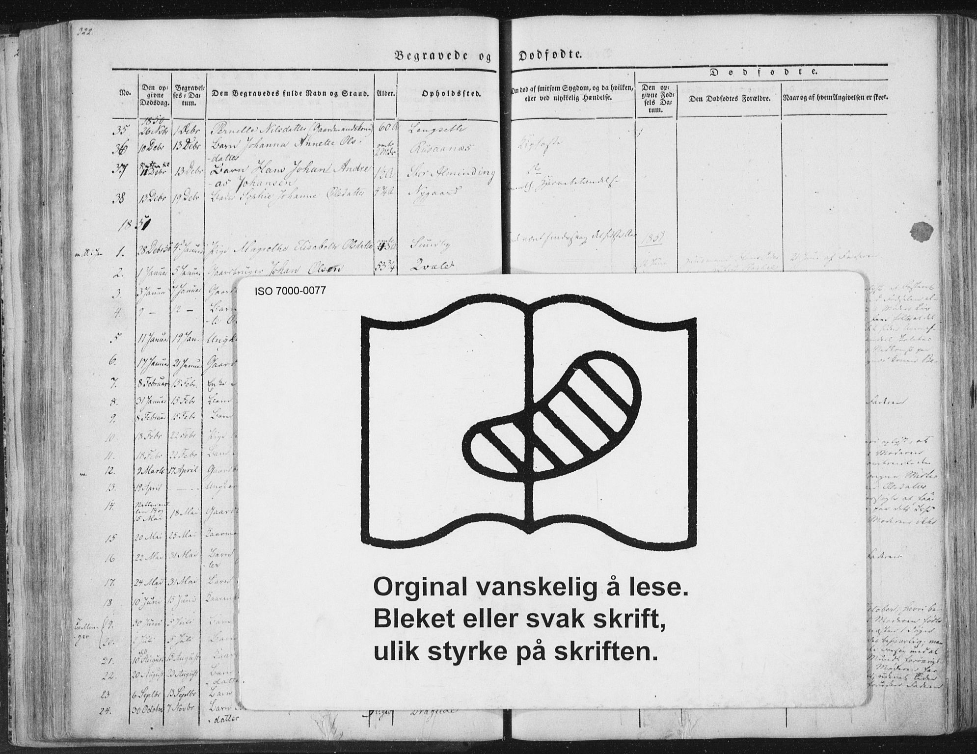 Ministerialprotokoller, klokkerbøker og fødselsregistre - Nordland, AV/SAT-A-1459/847/L0667: Parish register (official) no. 847A07, 1842-1871, p. 322