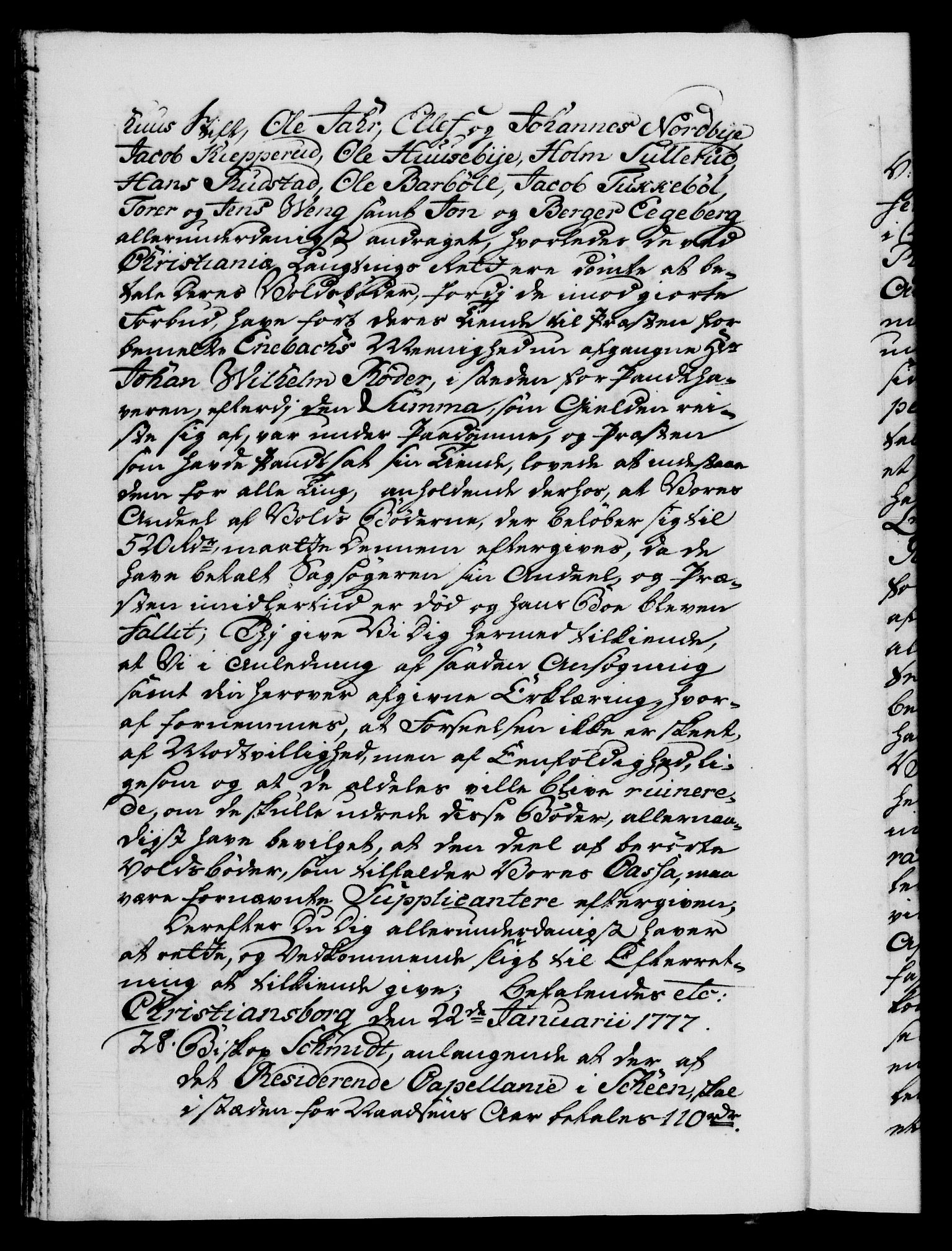 Danske Kanselli 1572-1799, AV/RA-EA-3023/F/Fc/Fca/Fcab/L0042: Norske tegnelser, 1777-1781, p. 13b