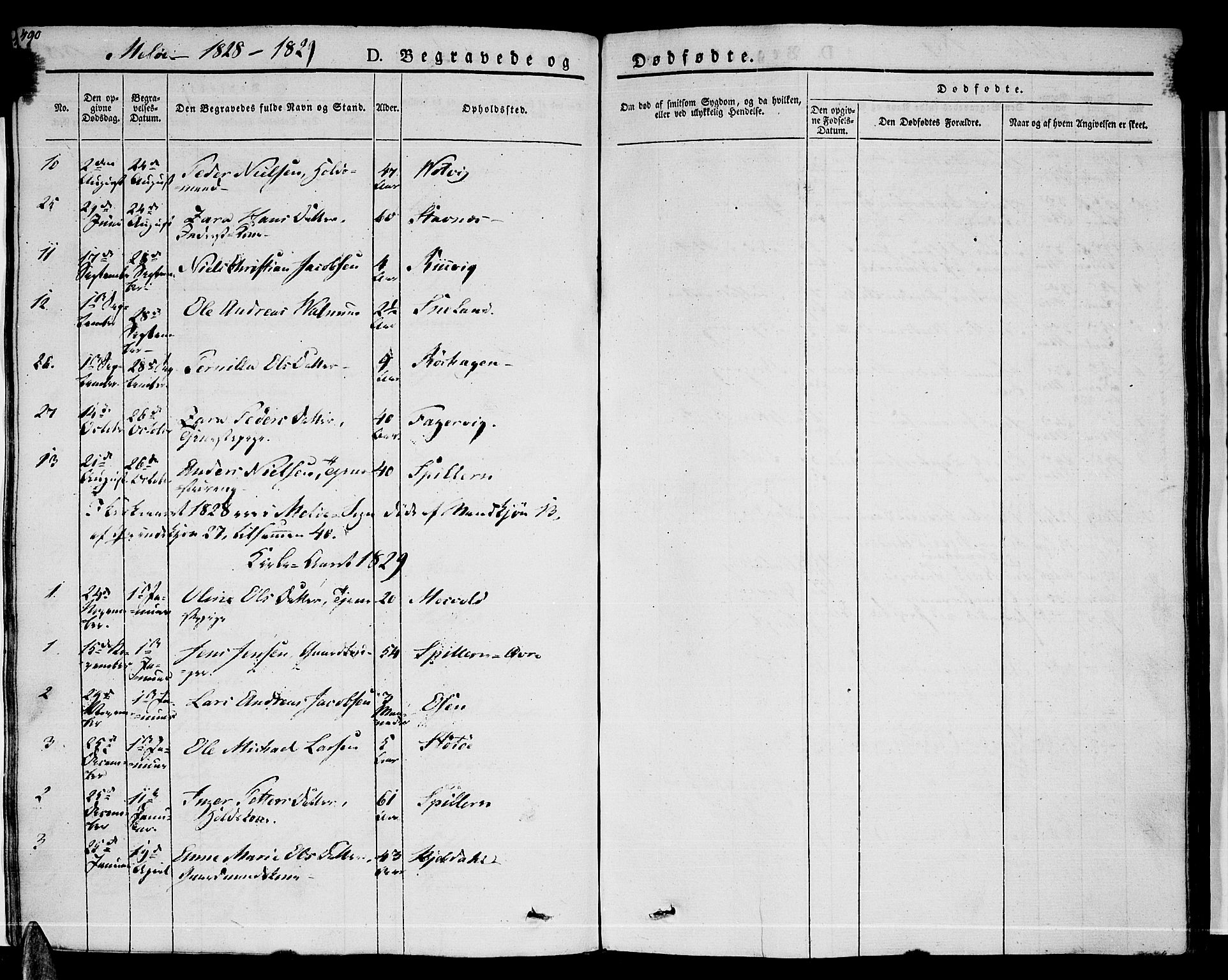 Ministerialprotokoller, klokkerbøker og fødselsregistre - Nordland, AV/SAT-A-1459/841/L0600: Parish register (official) no. 841A07 /2, 1824-1843, p. 490