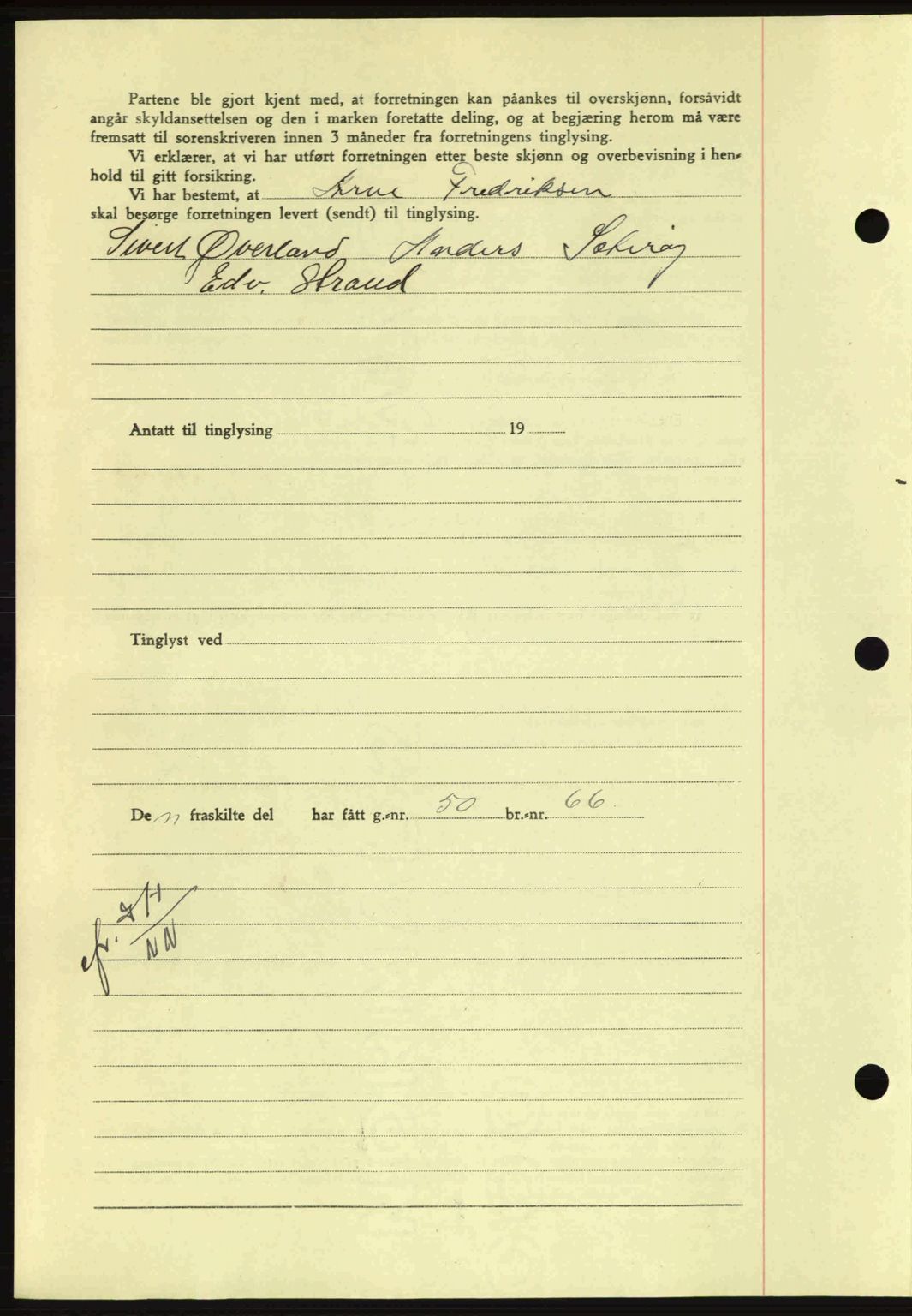 Nordmøre sorenskriveri, AV/SAT-A-4132/1/2/2Ca: Mortgage book no. A93, 1942-1942, Diary no: : 2051/1942