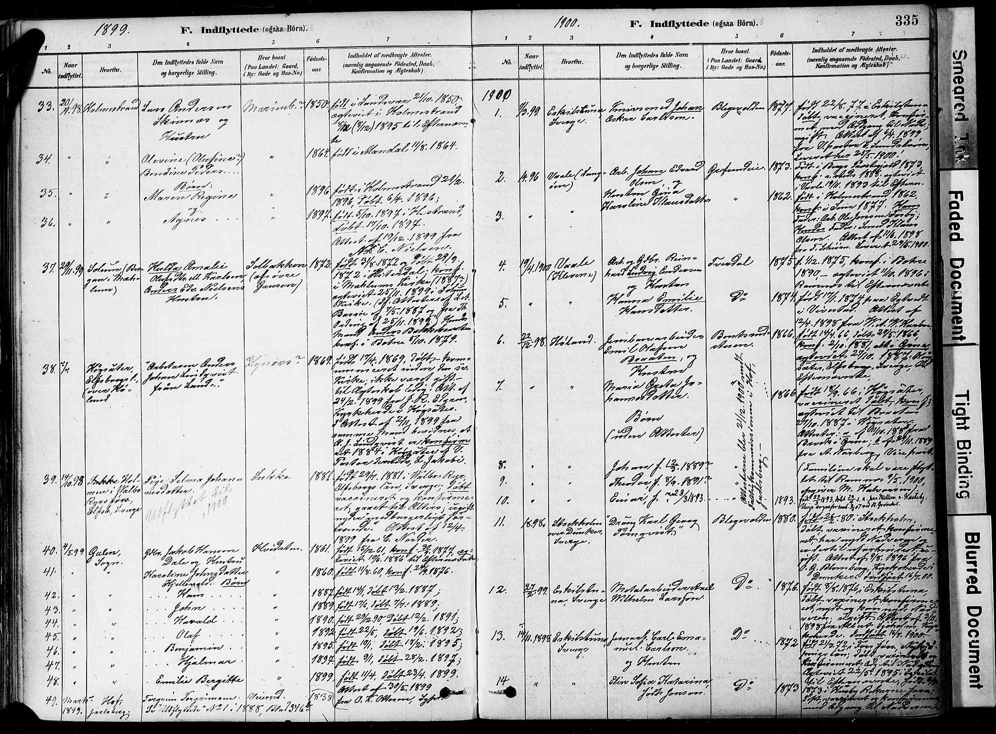 Botne kirkebøker, SAKO/A-340/F/Fa/L0007: Parish register (official) no. I 7, 1878-1910, p. 335