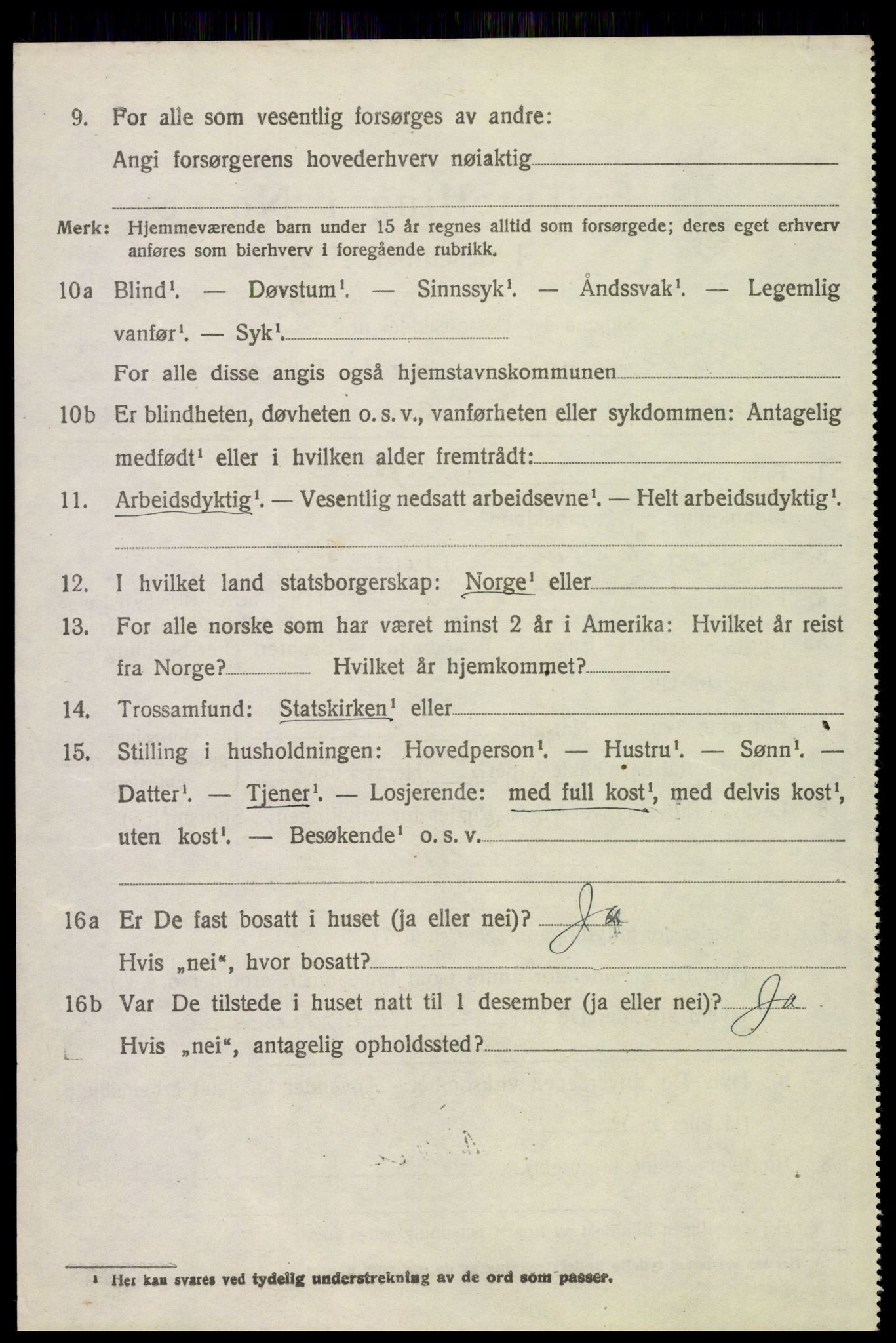 SAH, 1920 census for Kvikne, 1920, p. 2067