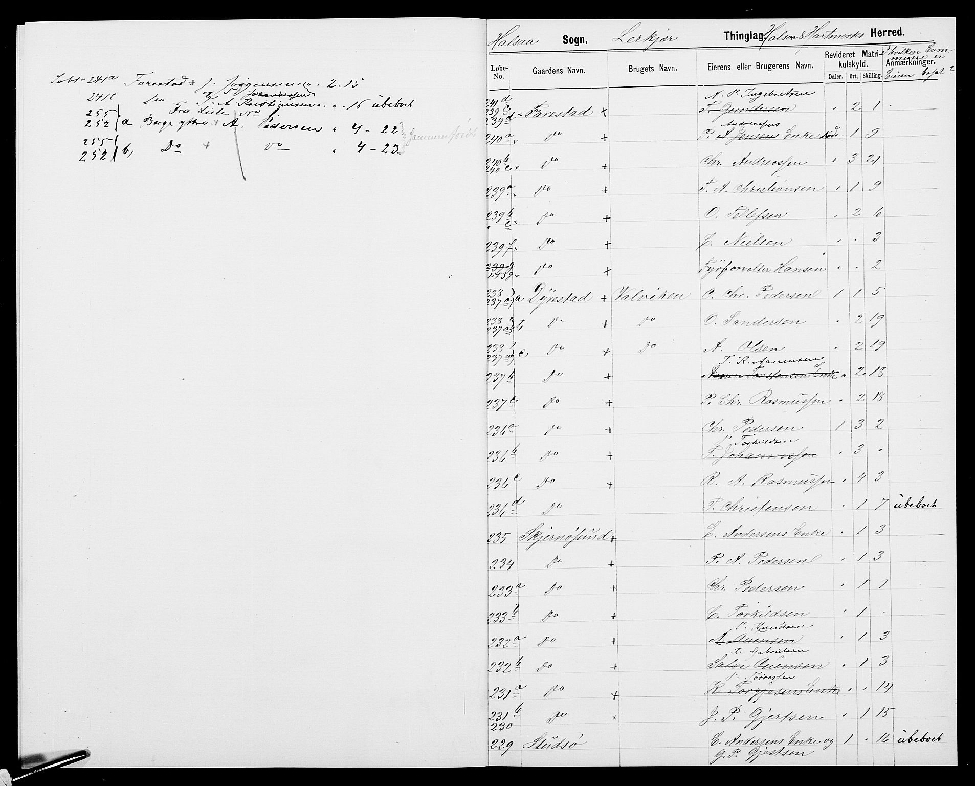 SAK, 1875 census for 1019L Mandal/Halse og Harkmark, 1875, p. 16