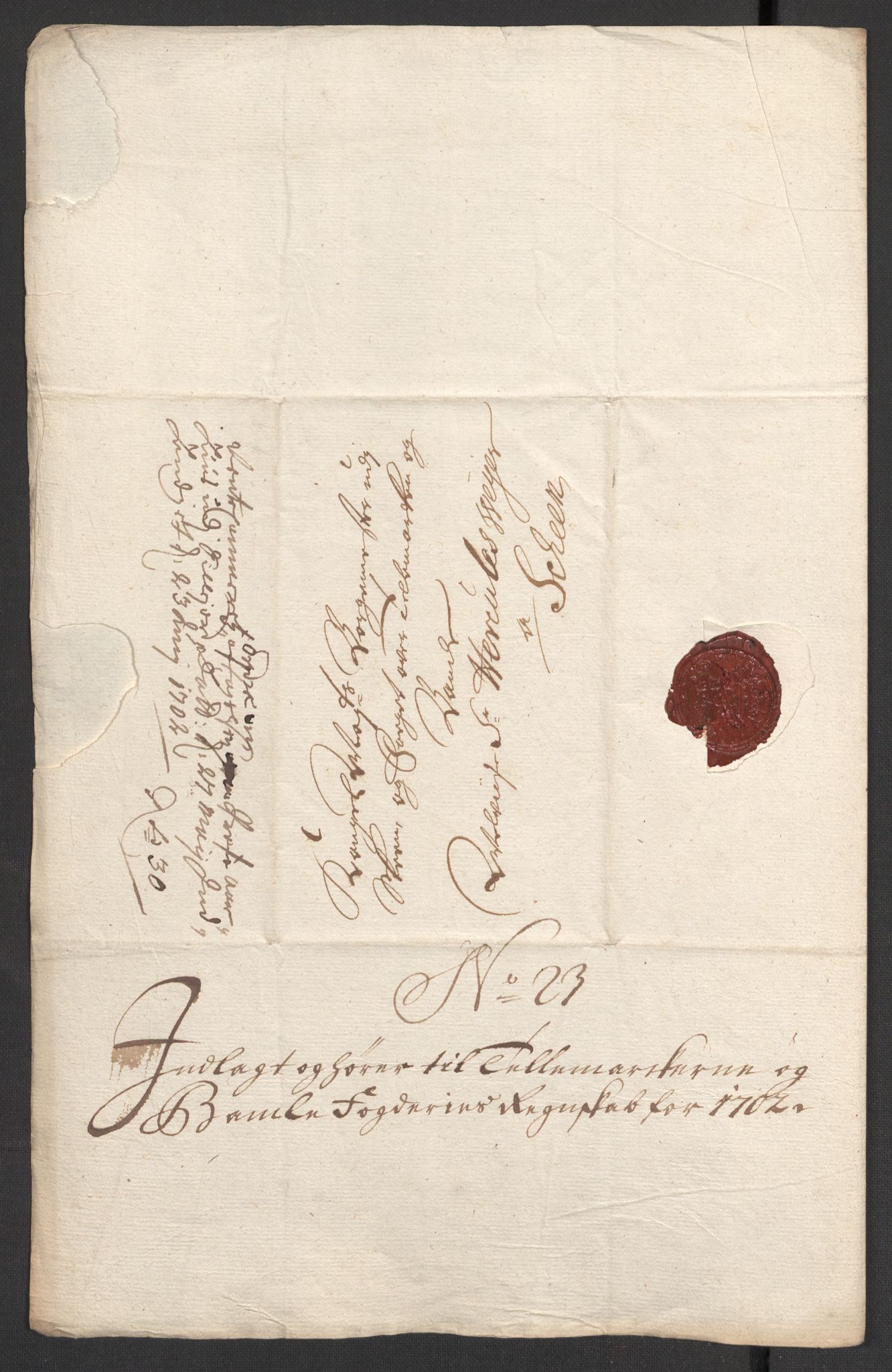 Rentekammeret inntil 1814, Reviderte regnskaper, Fogderegnskap, AV/RA-EA-4092/R36/L2107: Fogderegnskap Øvre og Nedre Telemark og Bamble, 1702, p. 334