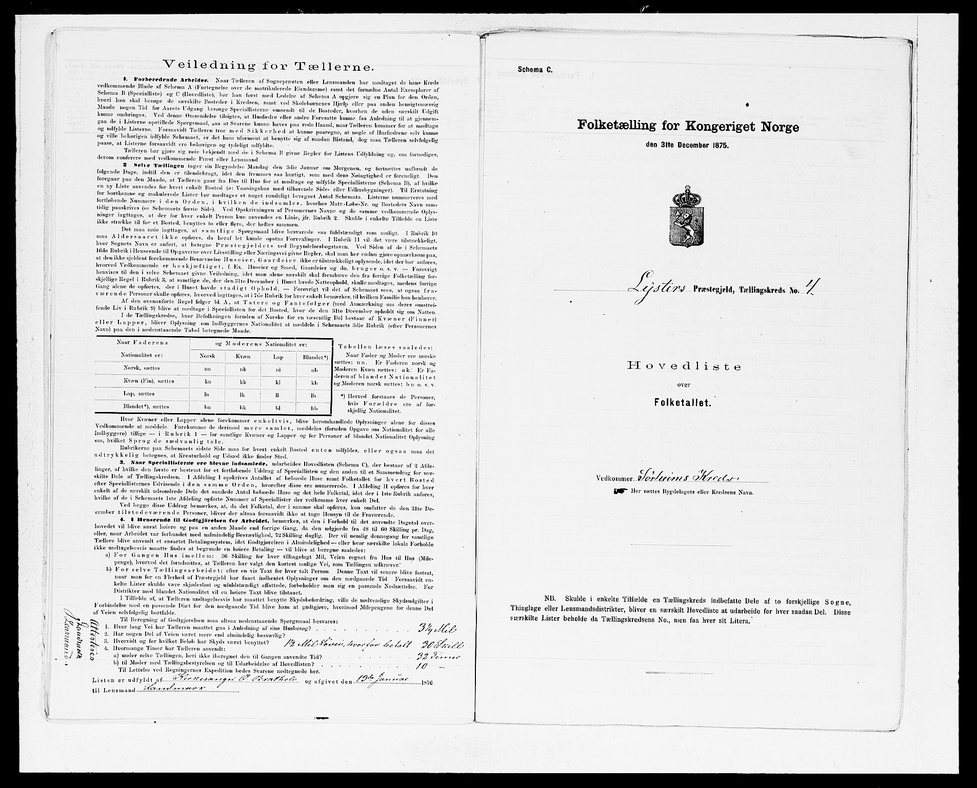 SAB, 1875 census for 1426P Luster, 1875, p. 12