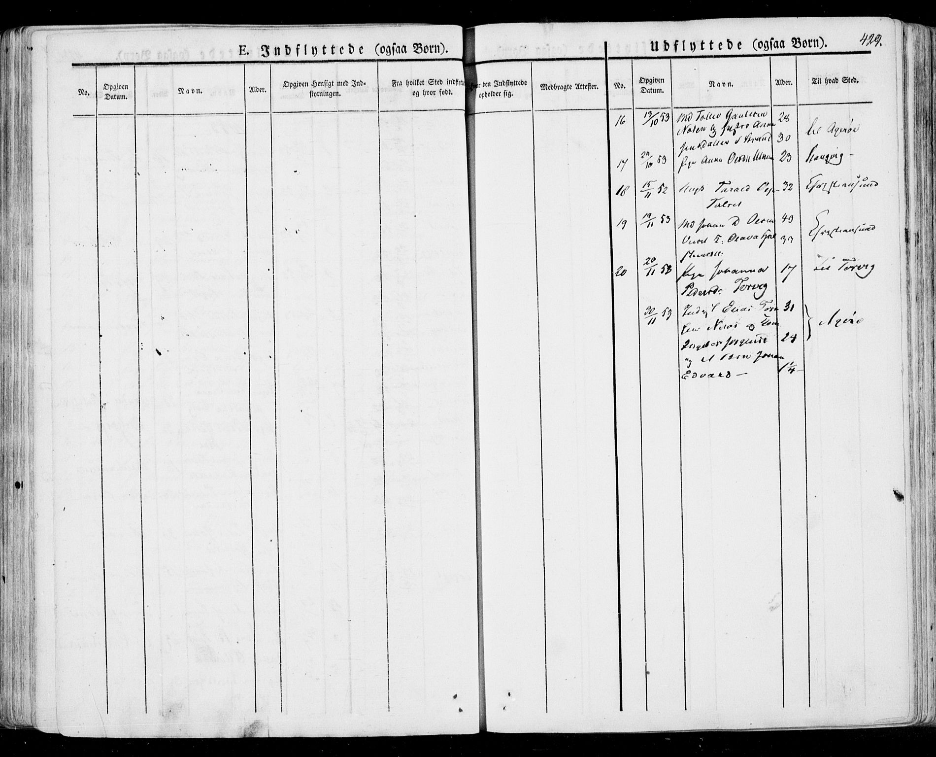 Ministerialprotokoller, klokkerbøker og fødselsregistre - Møre og Romsdal, AV/SAT-A-1454/568/L0803: Parish register (official) no. 568A10, 1830-1853, p. 429