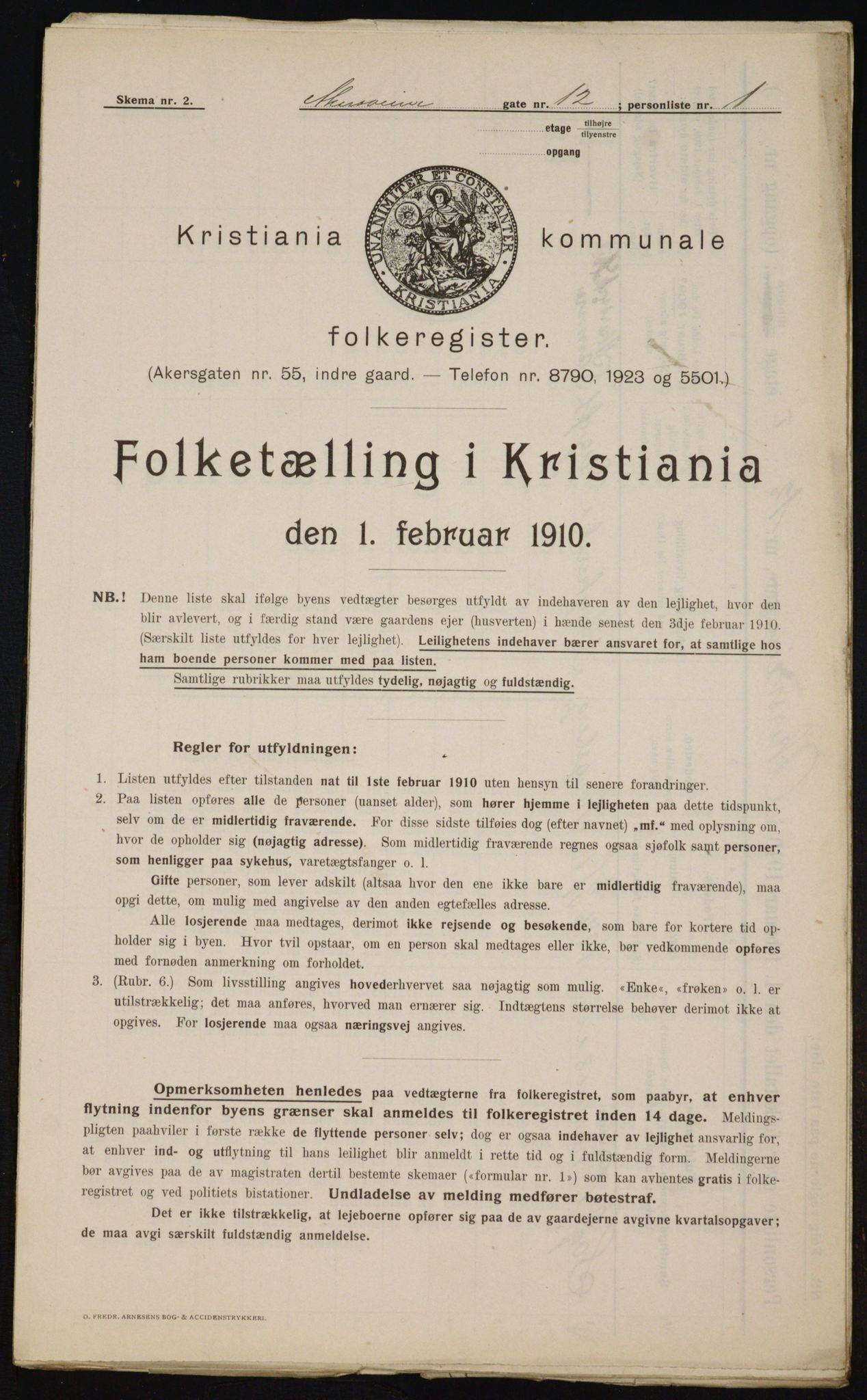 OBA, Municipal Census 1910 for Kristiania, 1910, p. 771