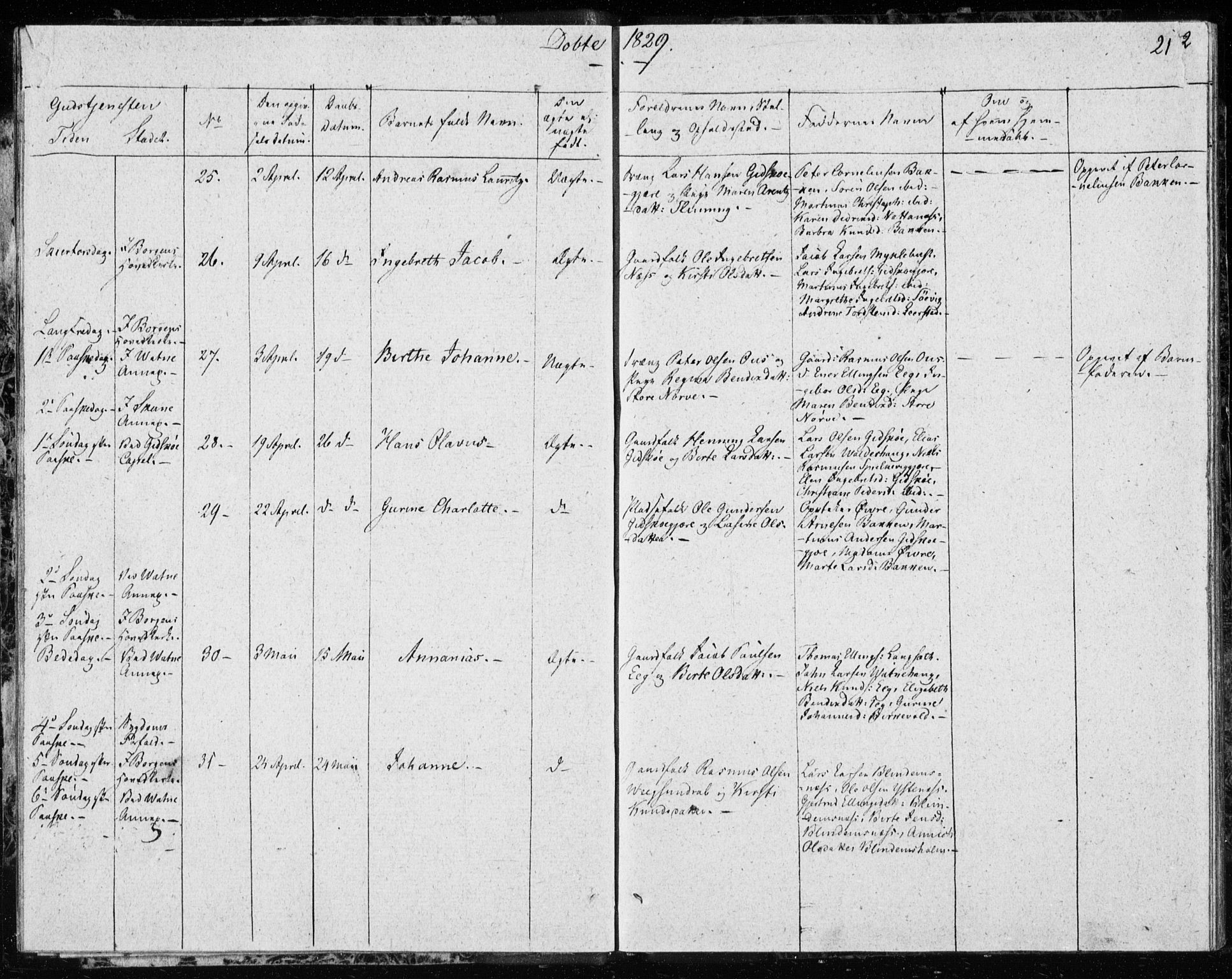 Ministerialprotokoller, klokkerbøker og fødselsregistre - Møre og Romsdal, AV/SAT-A-1454/528/L0413: Curate's parish register no. 528B01, 1828-1832, p. 21