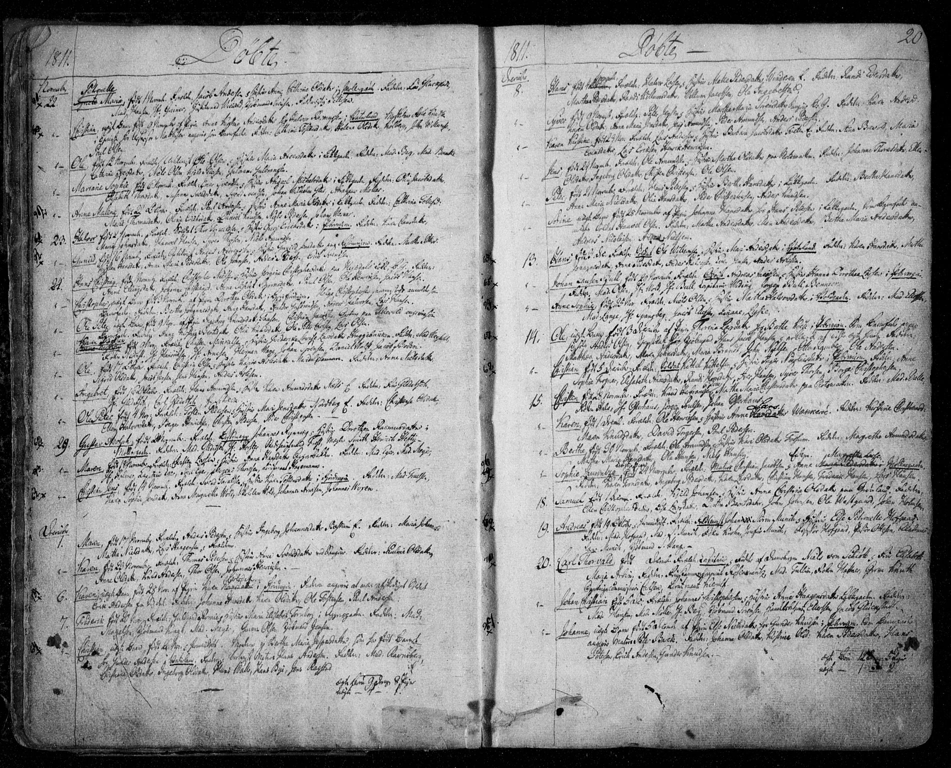 Aker prestekontor kirkebøker, SAO/A-10861/F/L0011: Parish register (official) no. 11, 1810-1819, p. 20
