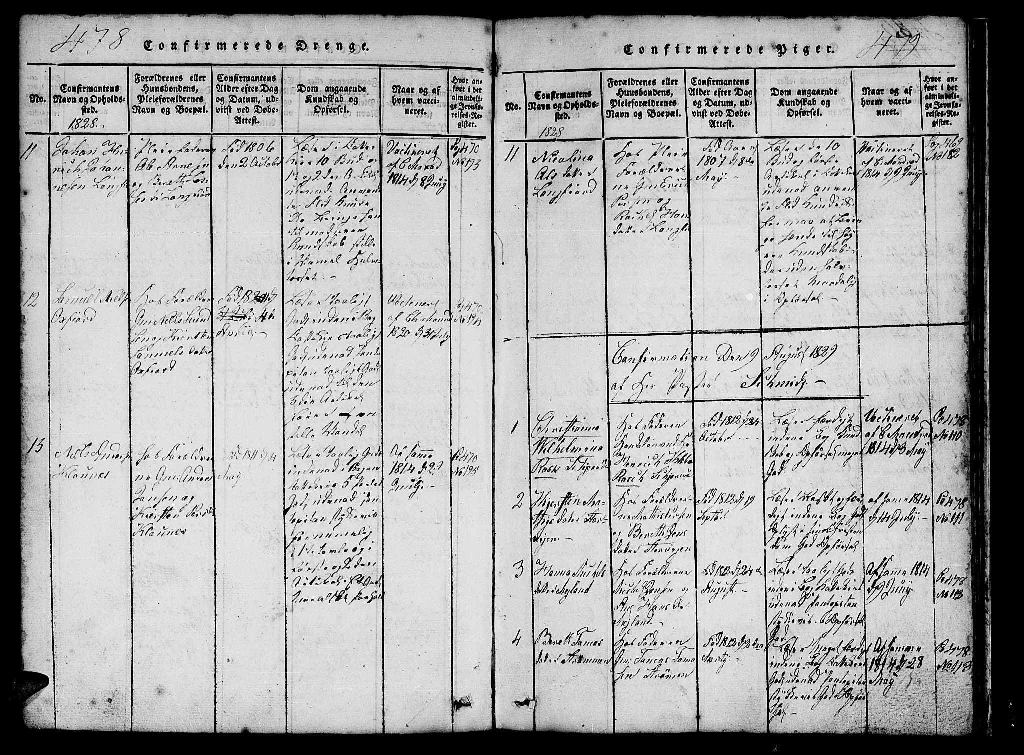 Skjervøy sokneprestkontor, SATØ/S-1300/H/Ha/Hab/L0001klokker: Parish register (copy) no. 1, 1825-1838, p. 478-479