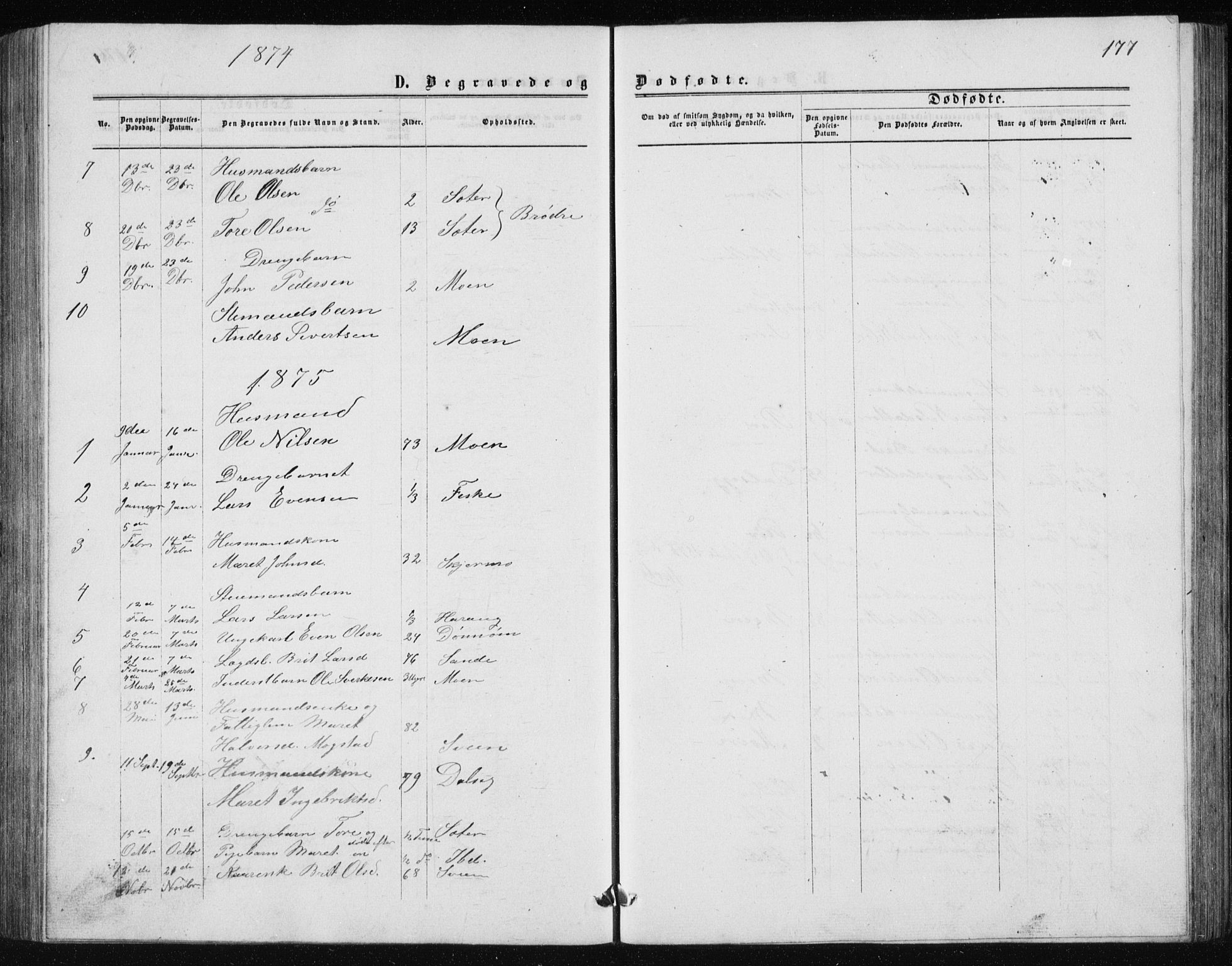 Ministerialprotokoller, klokkerbøker og fødselsregistre - Møre og Romsdal, AV/SAT-A-1454/597/L1064: Parish register (copy) no. 597C01, 1866-1898, p. 177