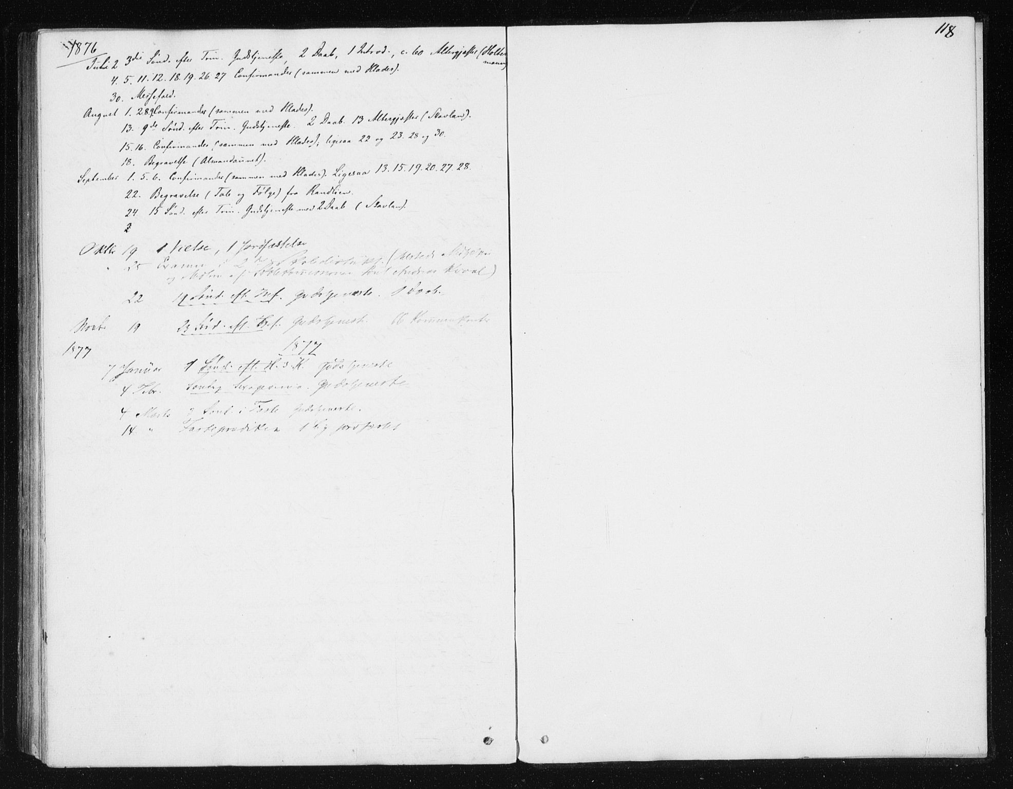 Ministerialprotokoller, klokkerbøker og fødselsregistre - Sør-Trøndelag, SAT/A-1456/608/L0333: Parish register (official) no. 608A02, 1862-1876, p. 118