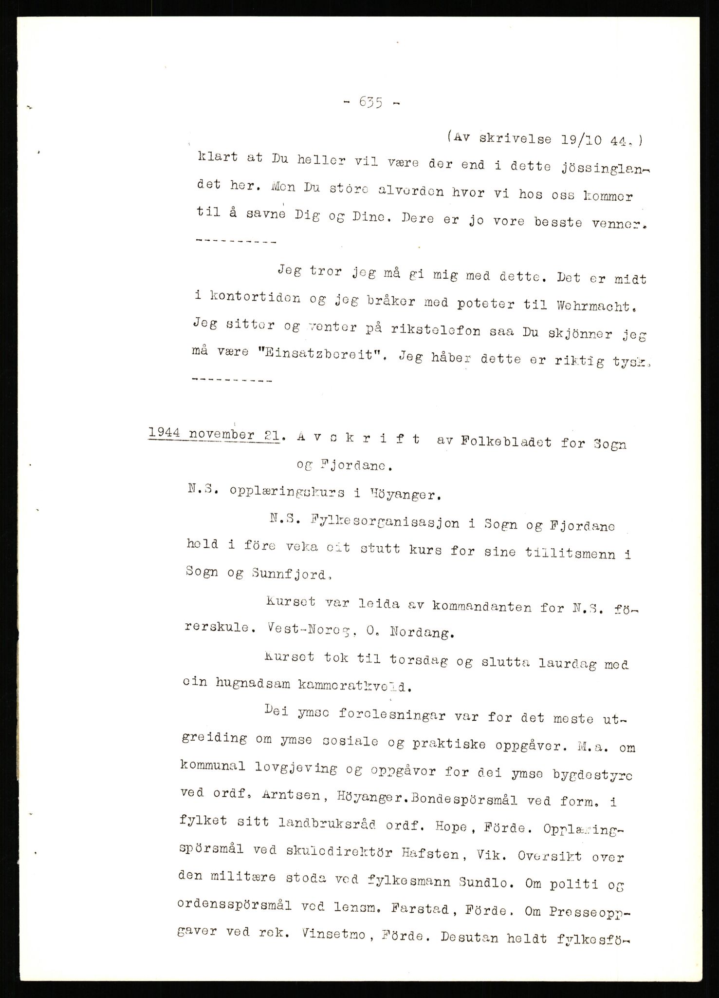 Forsvaret, Forsvarets krigshistoriske avdeling, AV/RA-RAFA-2017/Y/Yb/L0142: II-C-11-620  -  6. Divisjon, 1940-1947, p. 677