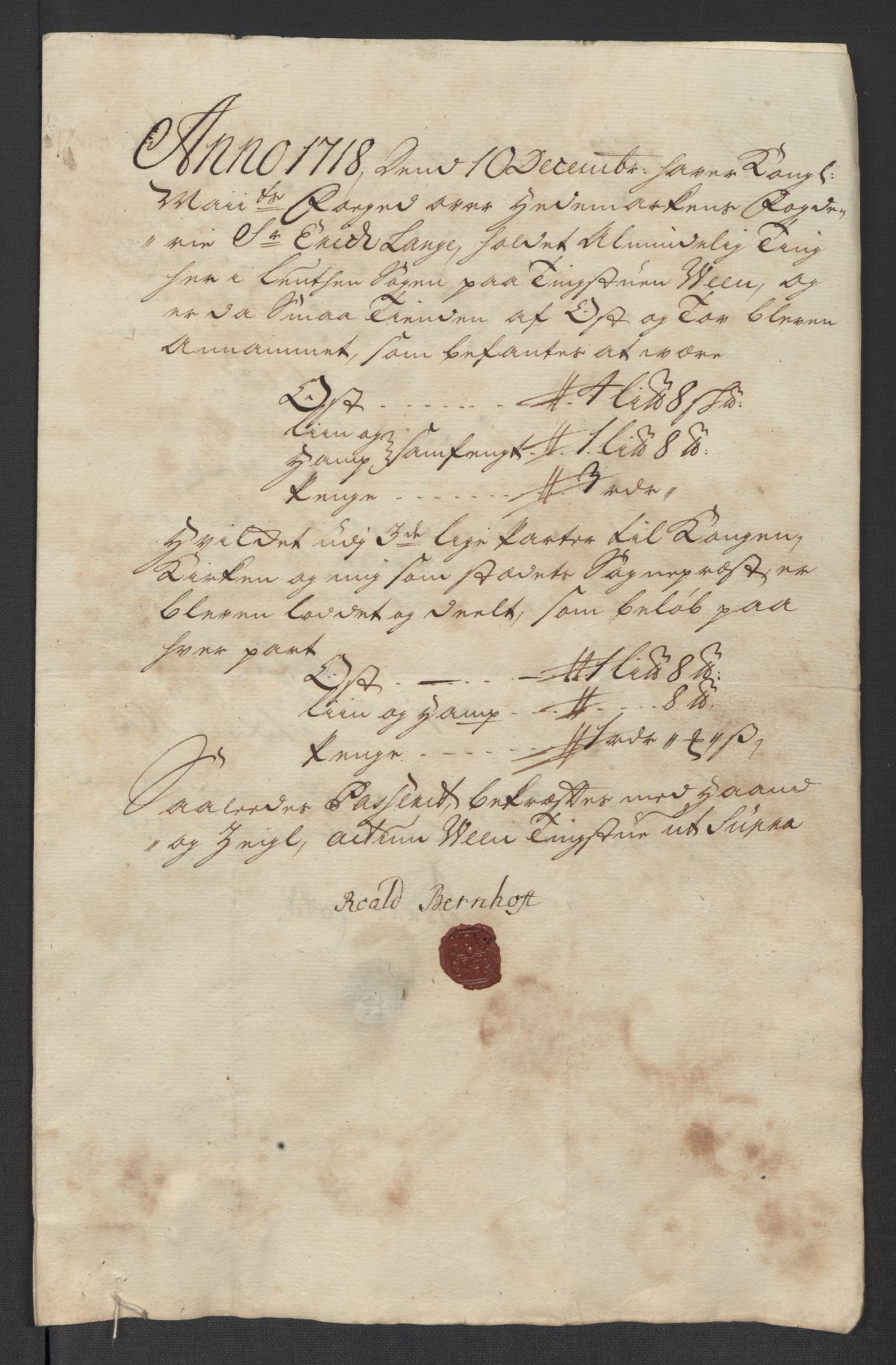 Rentekammeret inntil 1814, Reviderte regnskaper, Fogderegnskap, RA/EA-4092/R16/L1057: Fogderegnskap Hedmark, 1718, p. 246