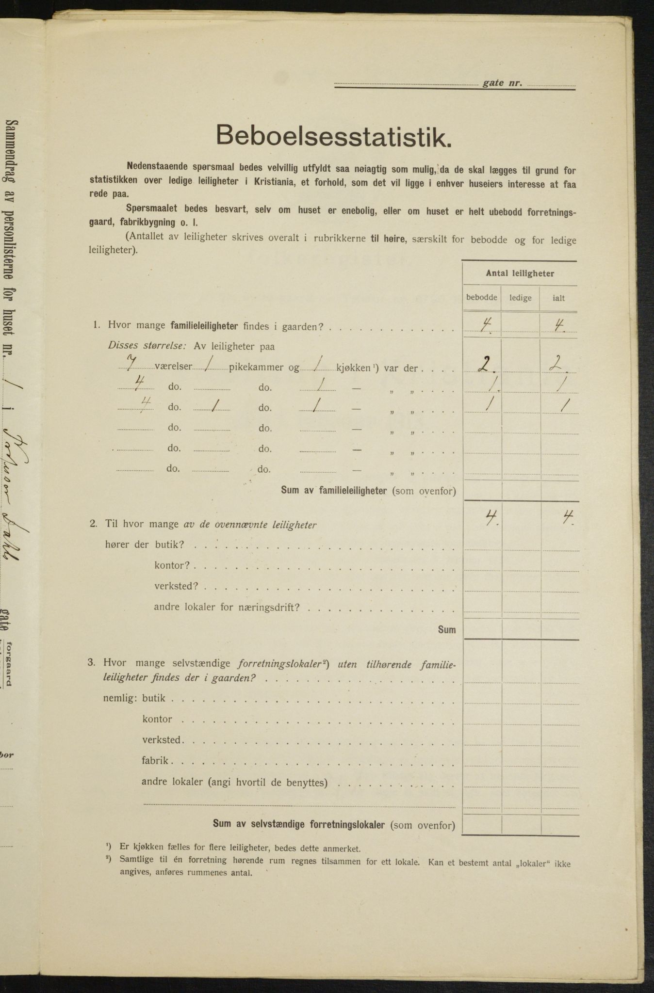 OBA, Municipal Census 1913 for Kristiania, 1913, p. 81469