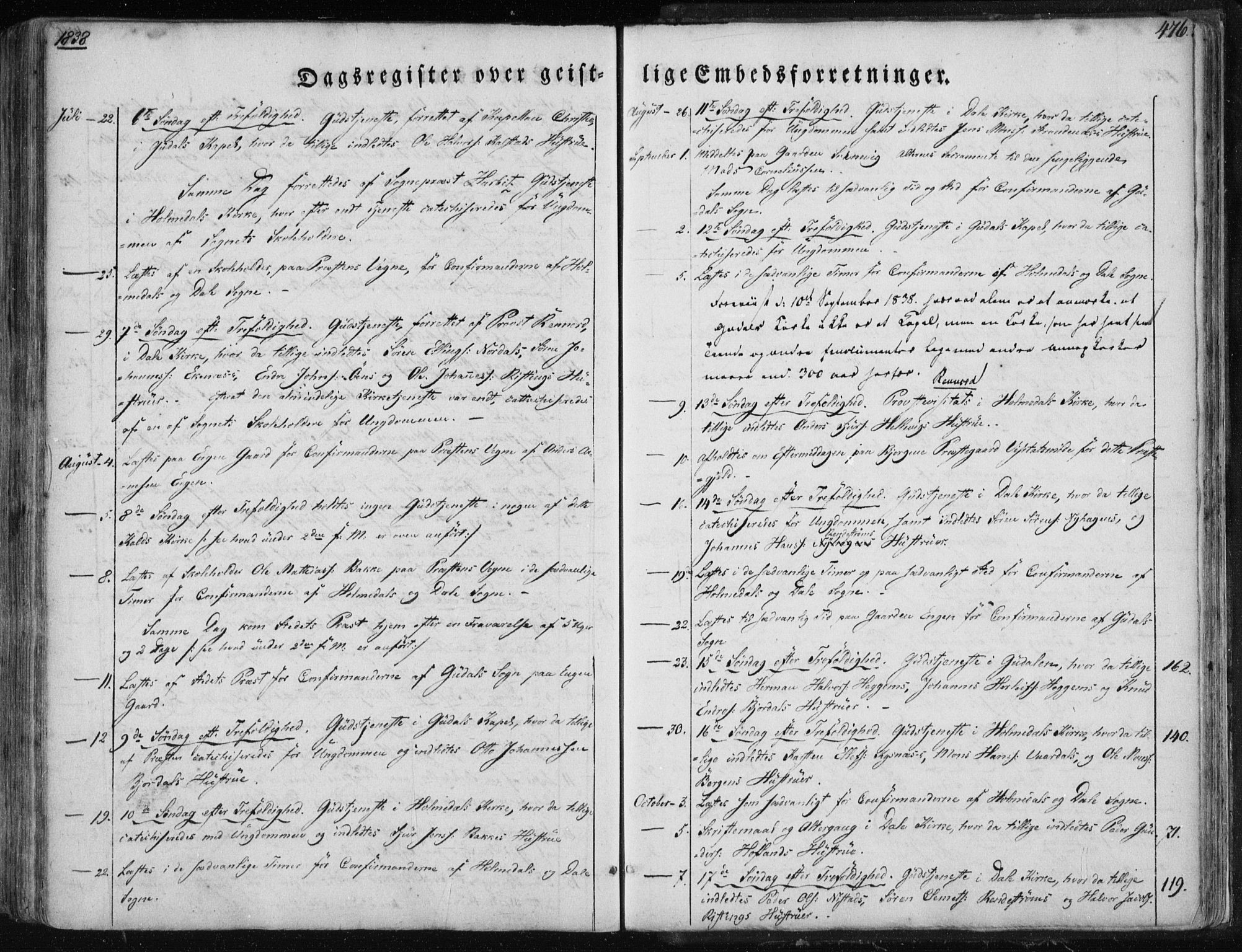 Fjaler sokneprestembete, SAB/A-79801/H/Haa/Haaa/L0006: Parish register (official) no. A 6, 1835-1884, p. 476