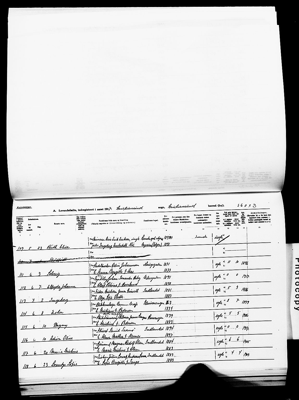 Ministerialprotokoller, klokkerbøker og fødselsregistre - Møre og Romsdal, AV/SAT-A-1454/572/L0861: Parish register (official) no. 572D05, 1913-1920