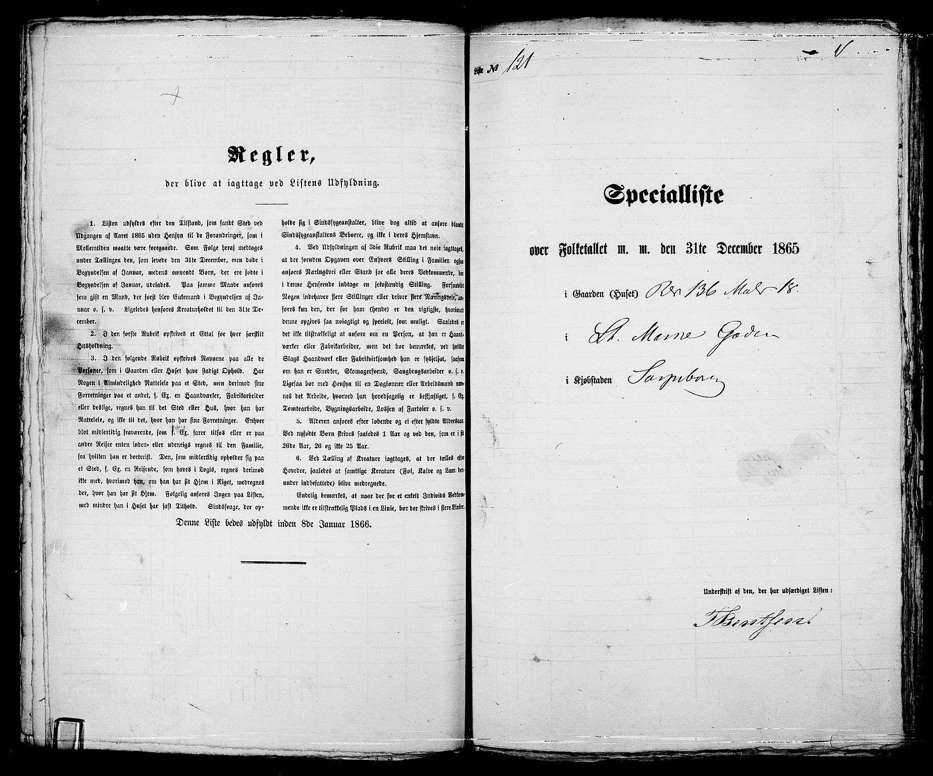 RA, 1865 census for Sarpsborg, 1865, p. 249