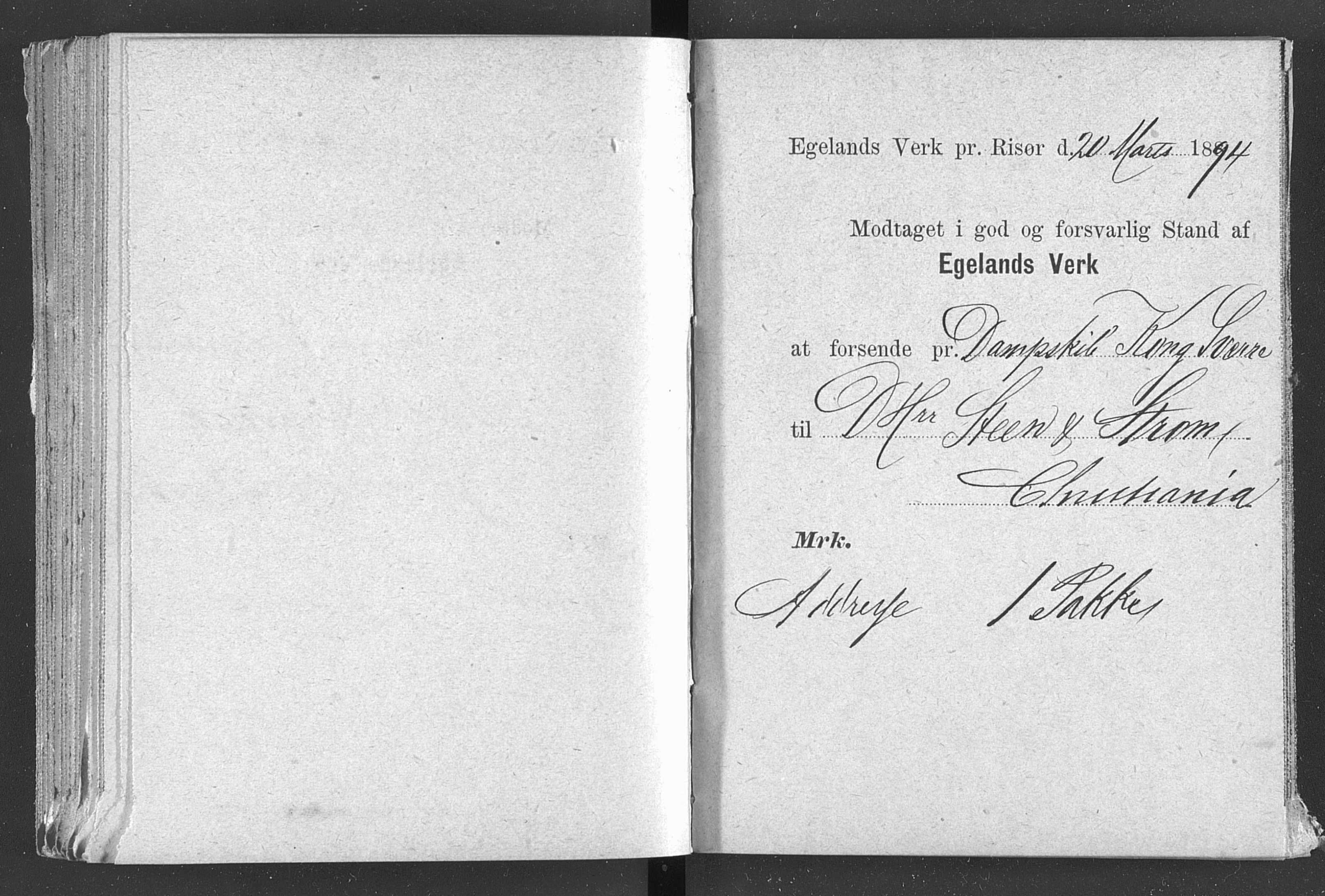 Egelands Jernverk, AAKS/PA-1907/01/L0029: Kvitteringsbok, 1888-1895