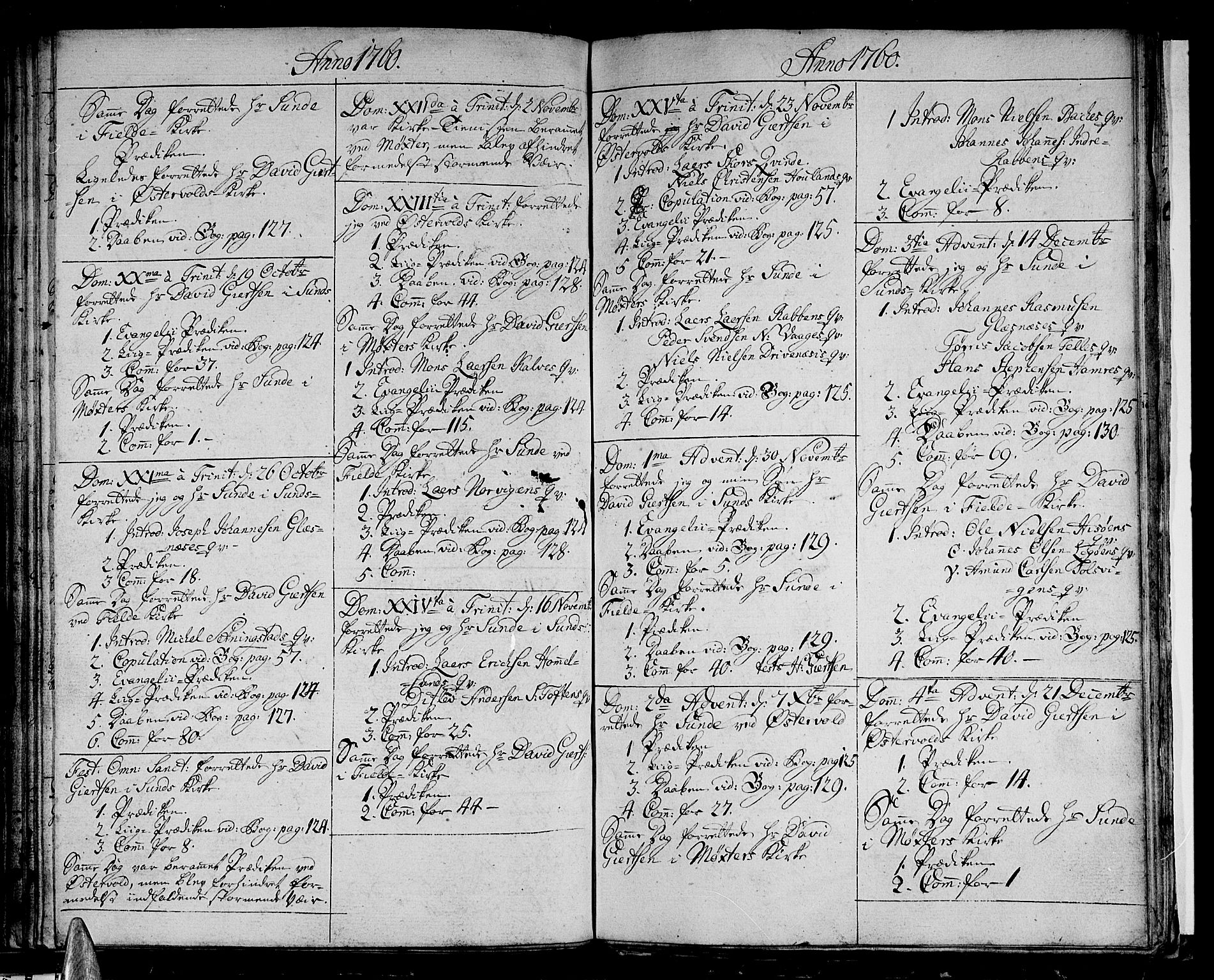 Sund sokneprestembete, AV/SAB-A-99930: Parish register (official) no. A 3, 1740-1769