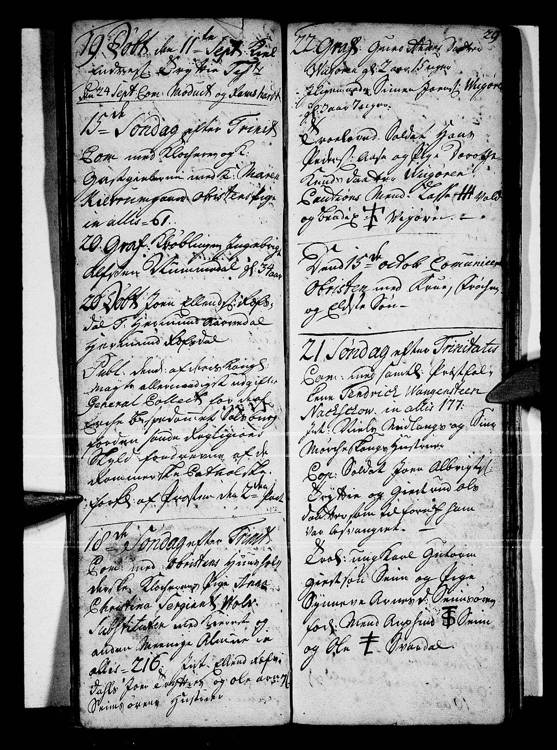 Vik sokneprestembete, AV/SAB-A-81501/H/Haa/Haaa/L0001: Parish register (official) no. A 1 / 1, 1727-1740, p. 29