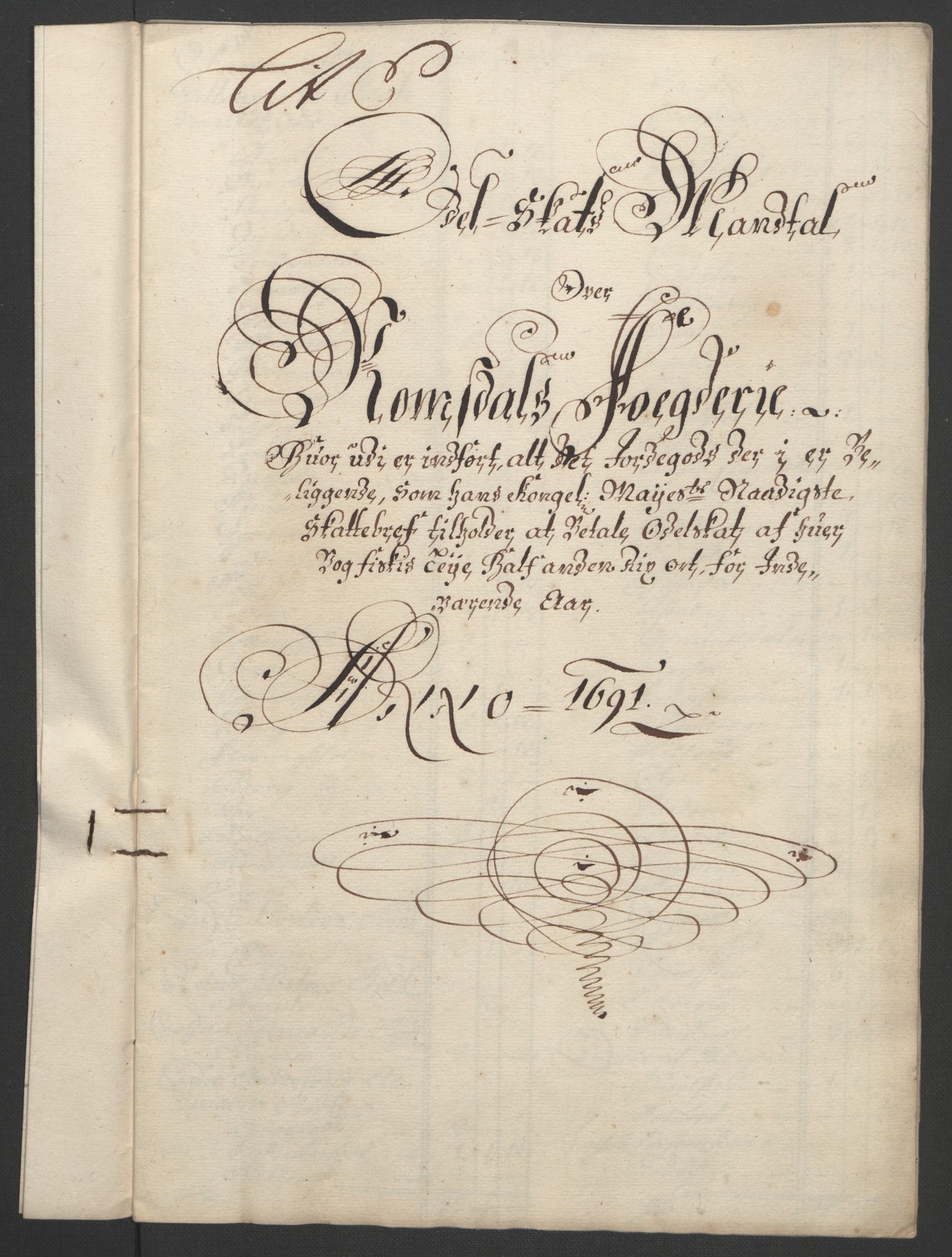 Rentekammeret inntil 1814, Reviderte regnskaper, Fogderegnskap, RA/EA-4092/R55/L3649: Fogderegnskap Romsdal, 1690-1691, p. 257