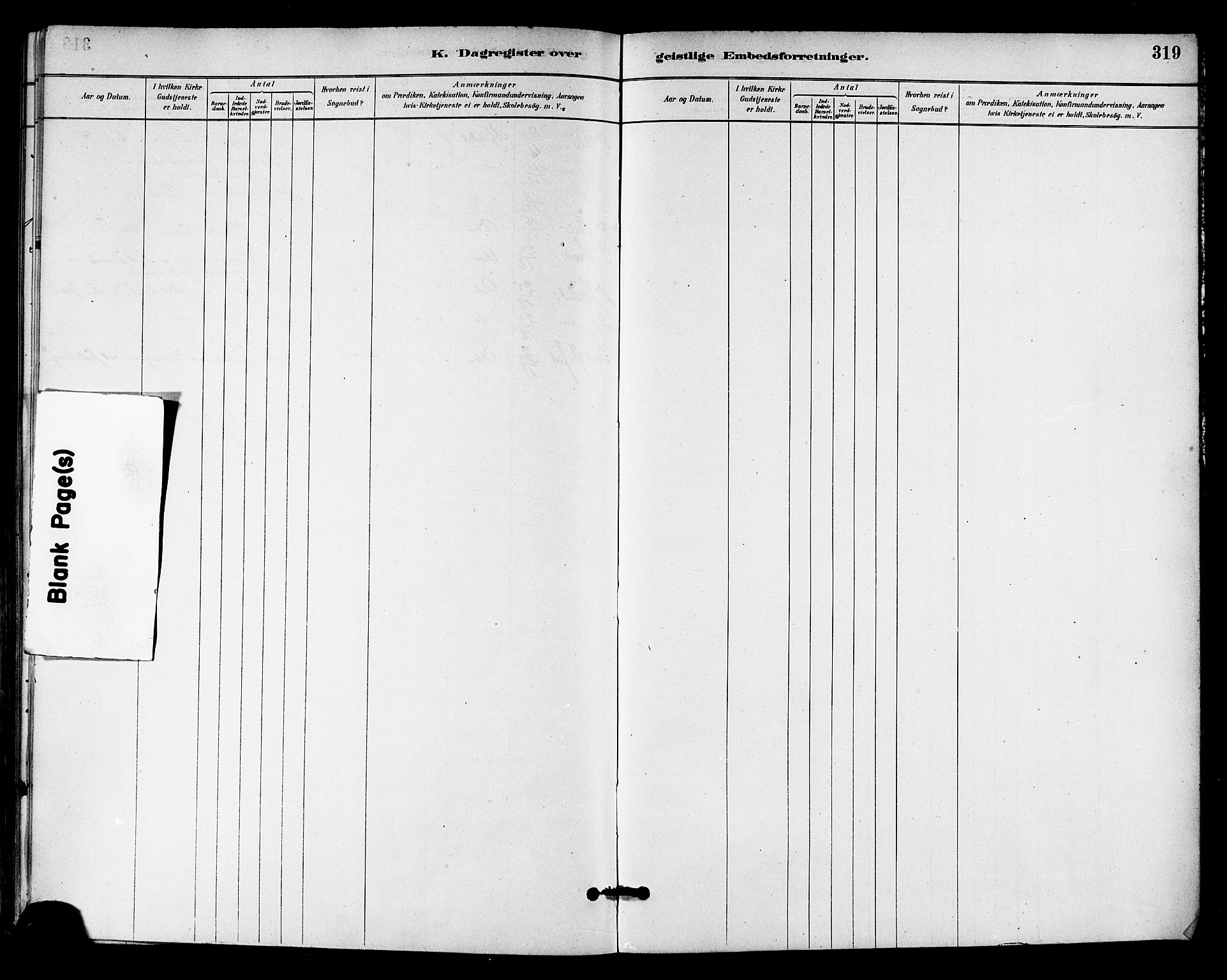 Ministerialprotokoller, klokkerbøker og fødselsregistre - Sør-Trøndelag, SAT/A-1456/655/L0680: Parish register (official) no. 655A09, 1880-1894, p. 319