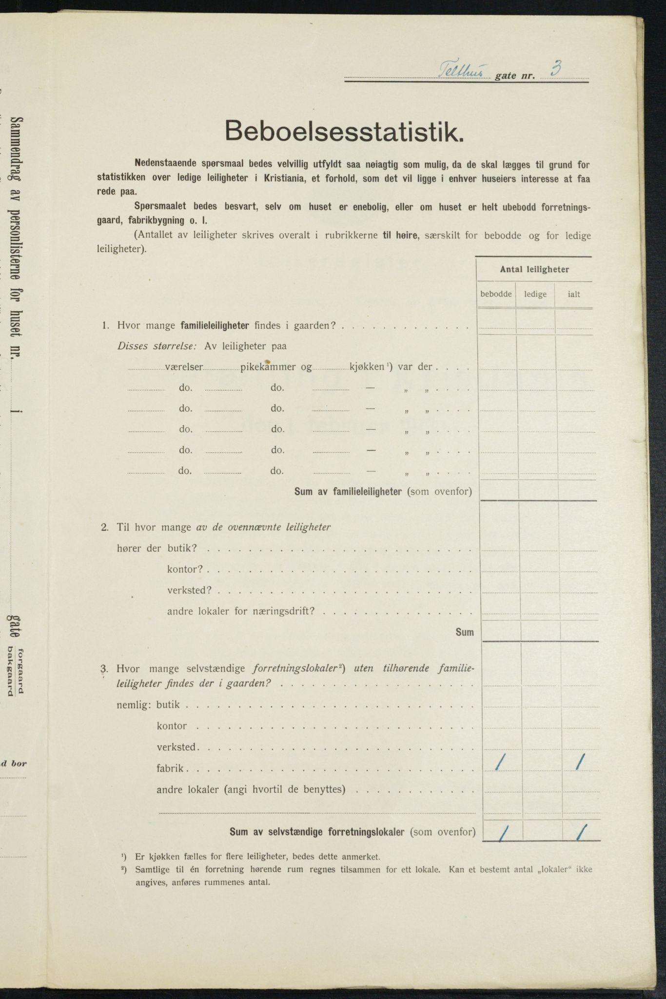 OBA, Municipal Census 1913 for Kristiania, 1913, p. 107583