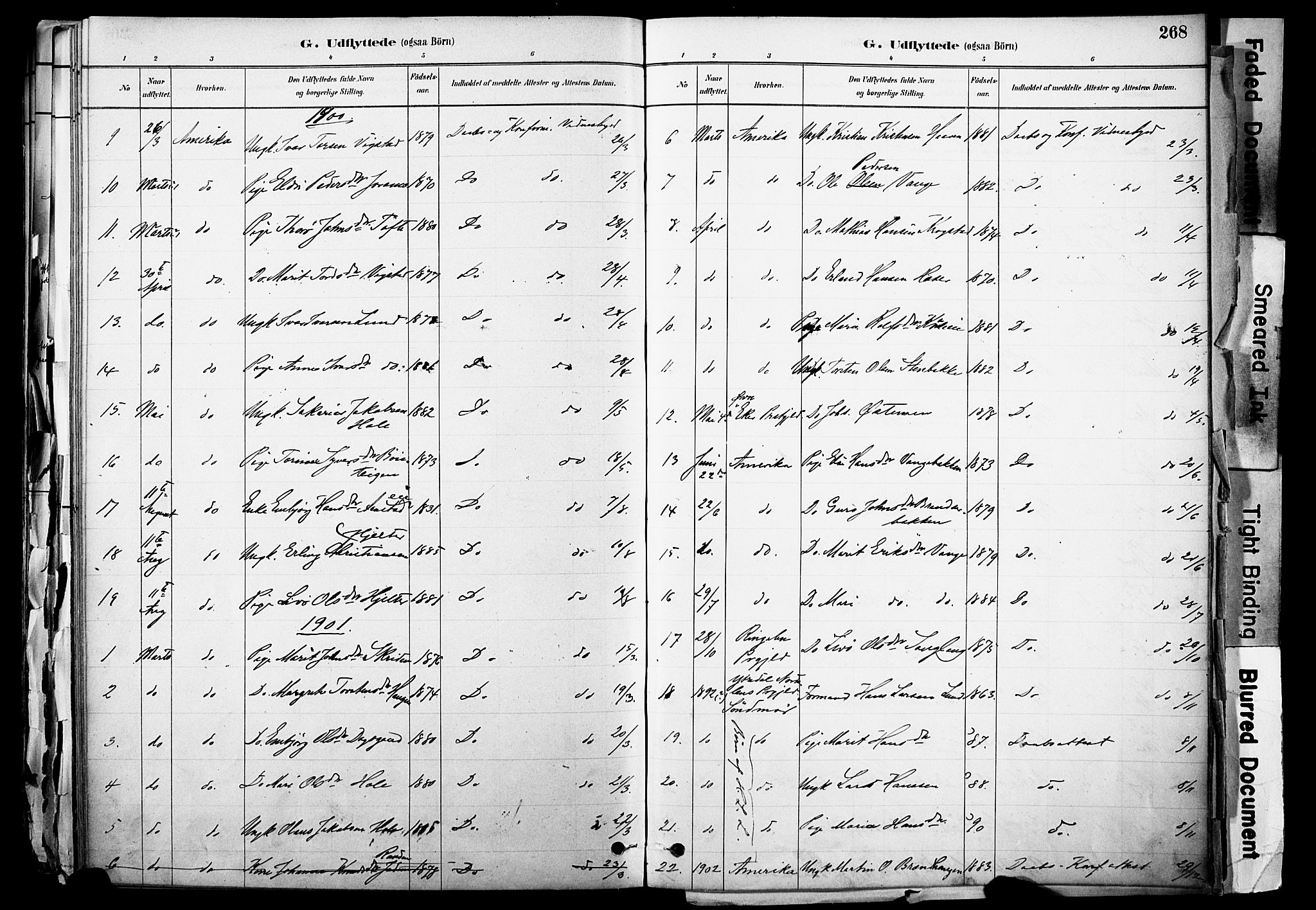 Skjåk prestekontor, SAH/PREST-072/H/Ha/Haa/L0003: Parish register (official) no. 3, 1880-1907, p. 268