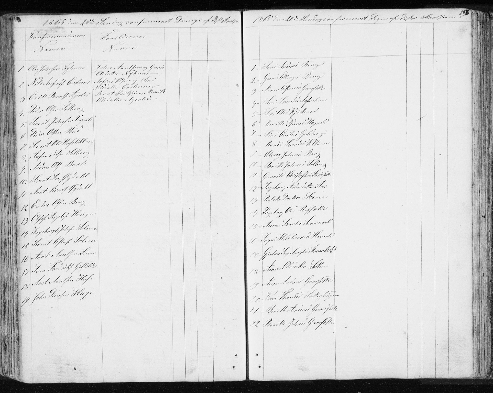 Ministerialprotokoller, klokkerbøker og fødselsregistre - Sør-Trøndelag, SAT/A-1456/689/L1043: Parish register (copy) no. 689C02, 1816-1892, p. 286