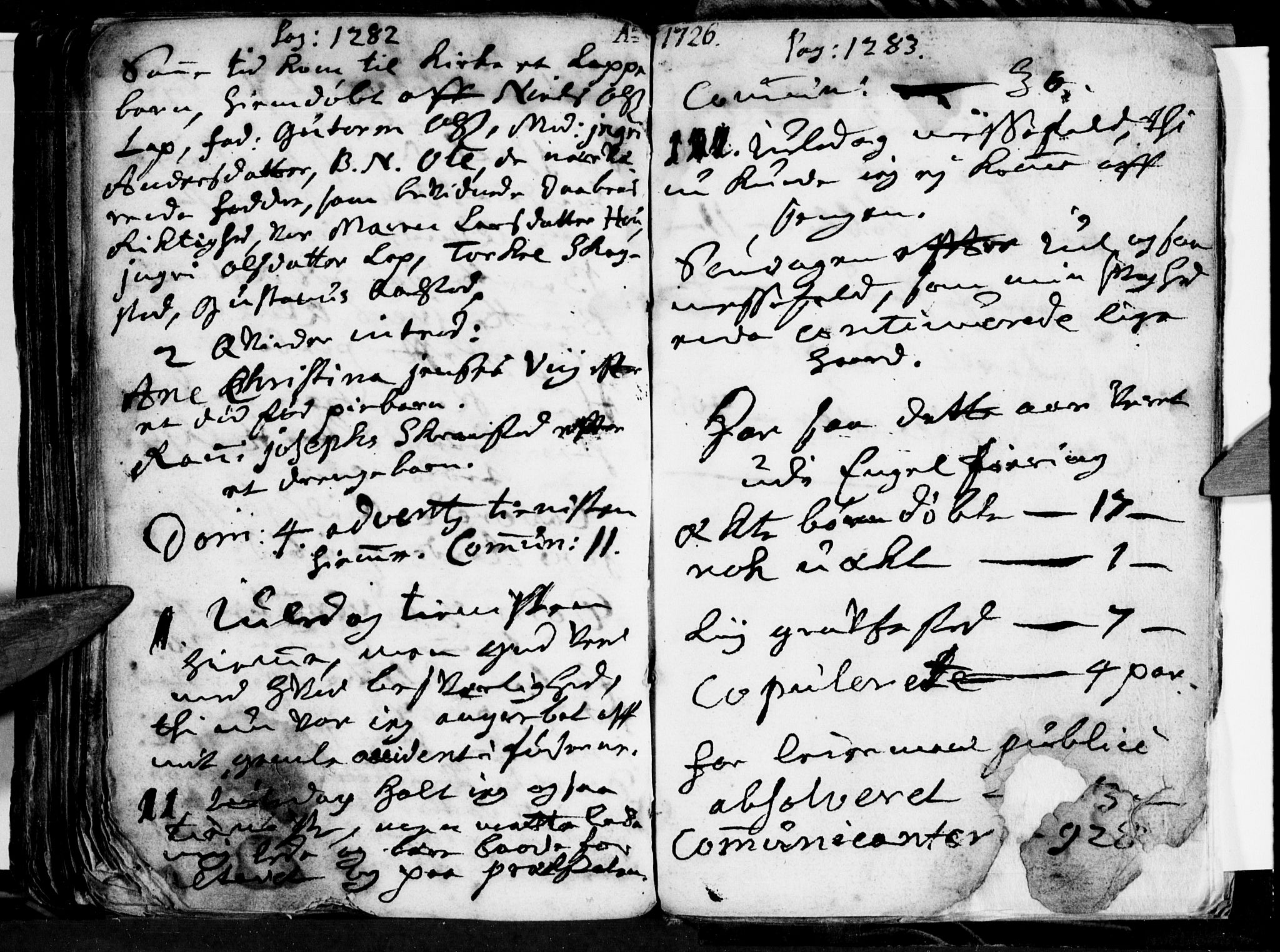 Ministerialprotokoller, klokkerbøker og fødselsregistre - Nordland, SAT/A-1459/855/L0794: Parish register (official) no. 855A02, 1713-1727, p. 1282-1283
