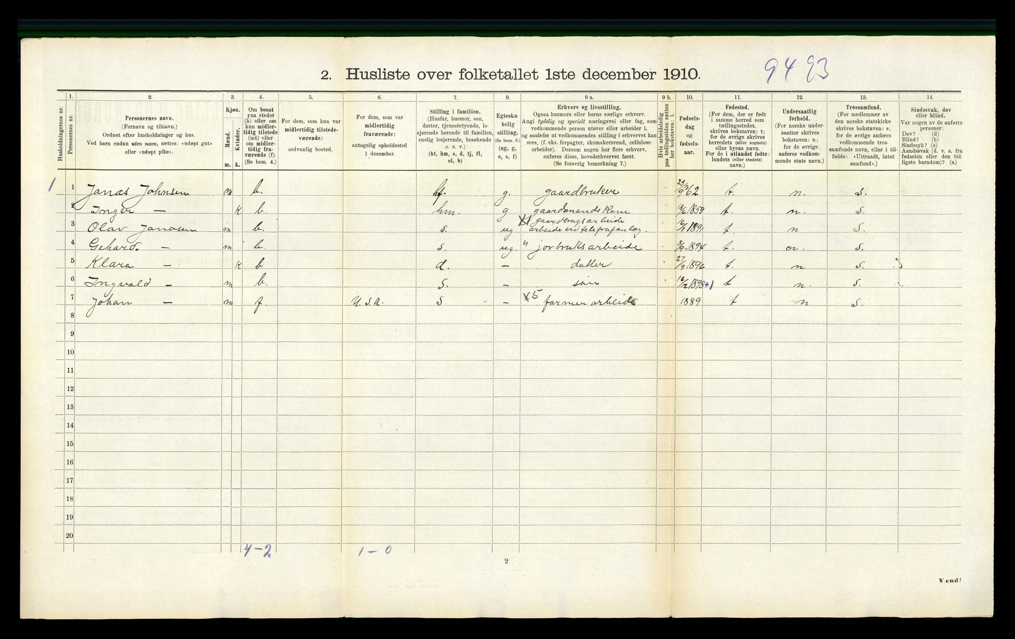 RA, 1910 census for Høle, 1910, p. 41