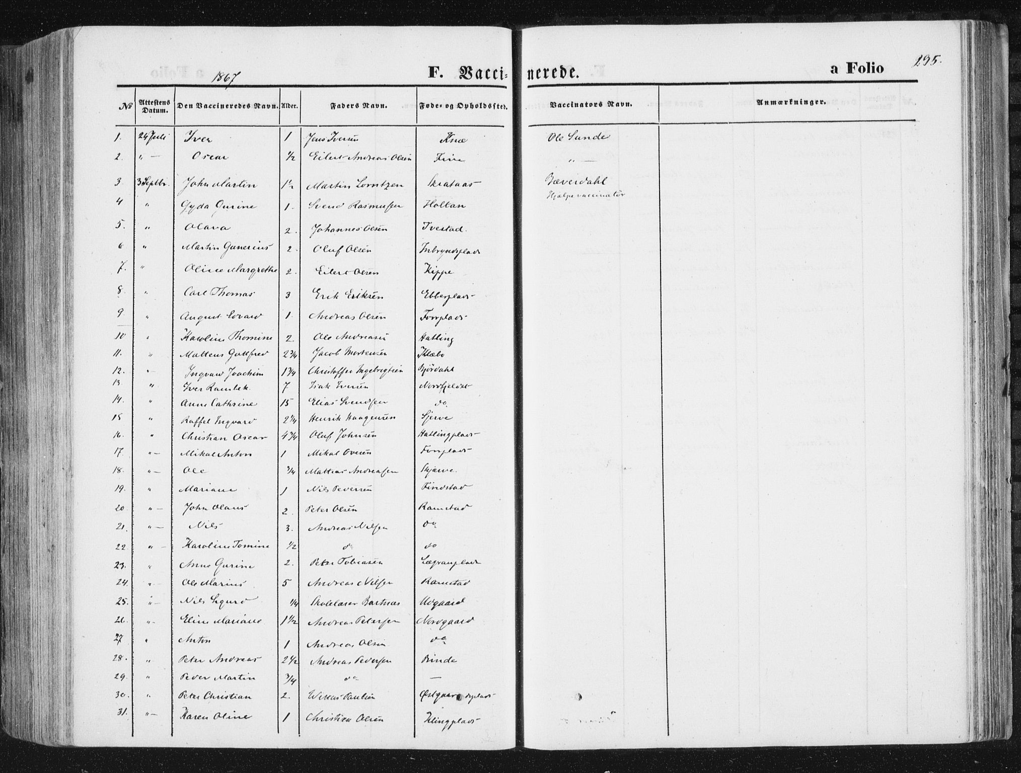 Ministerialprotokoller, klokkerbøker og fødselsregistre - Nord-Trøndelag, AV/SAT-A-1458/746/L0447: Parish register (official) no. 746A06, 1860-1877, p. 295