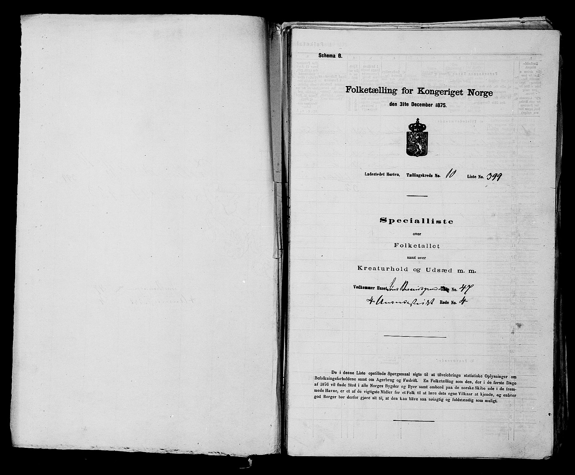 SAKO, 1875 census for 0703P Horten, 1875, p. 896