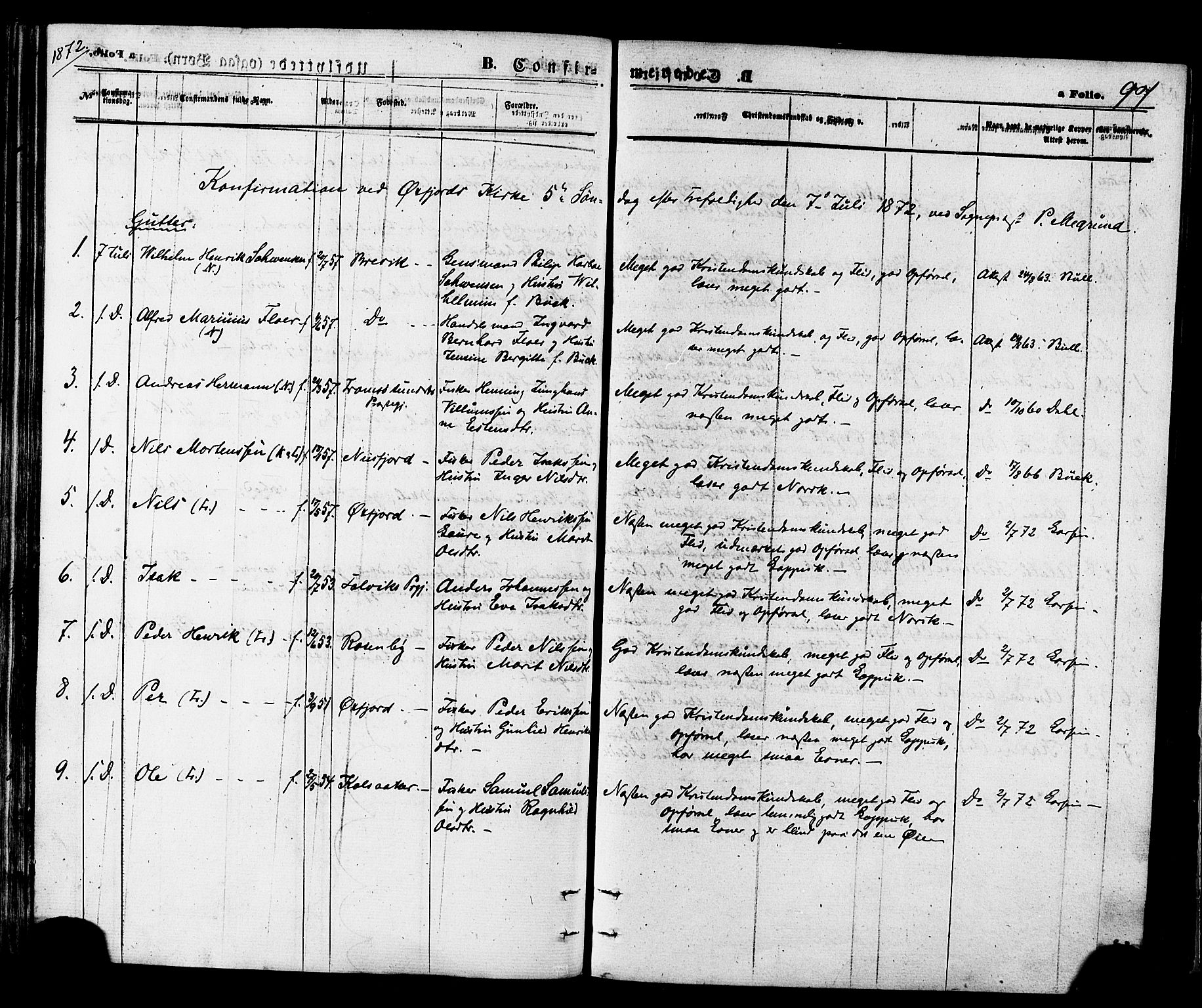 Loppa sokneprestkontor, SATØ/S-1339/H/Ha/L0005kirke: Parish register (official) no. 5, 1869-1878, p. 97