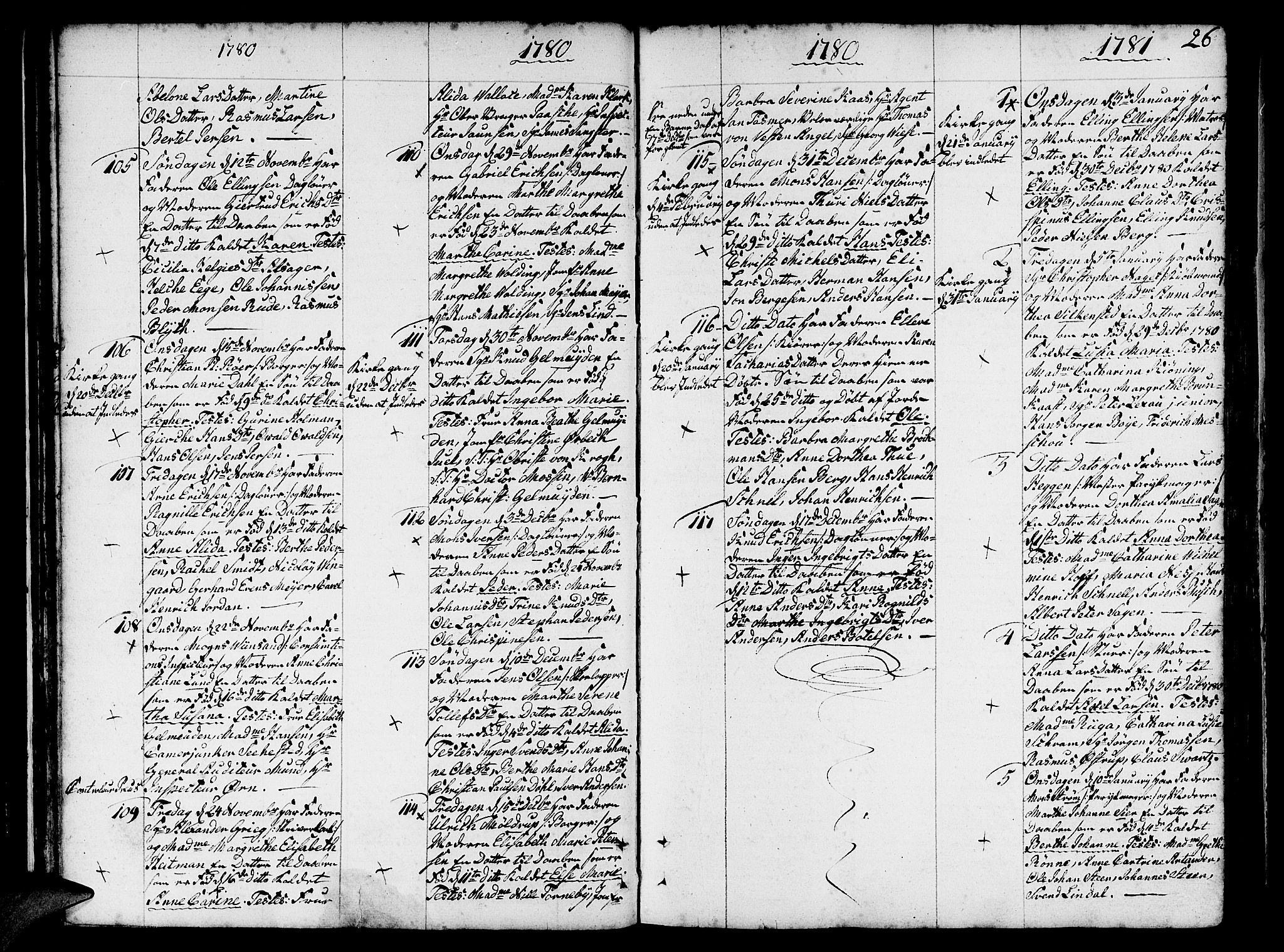 Nykirken Sokneprestembete, SAB/A-77101/H/Haa/L0005: Parish register (official) no. A 5, 1775-1808, p. 26