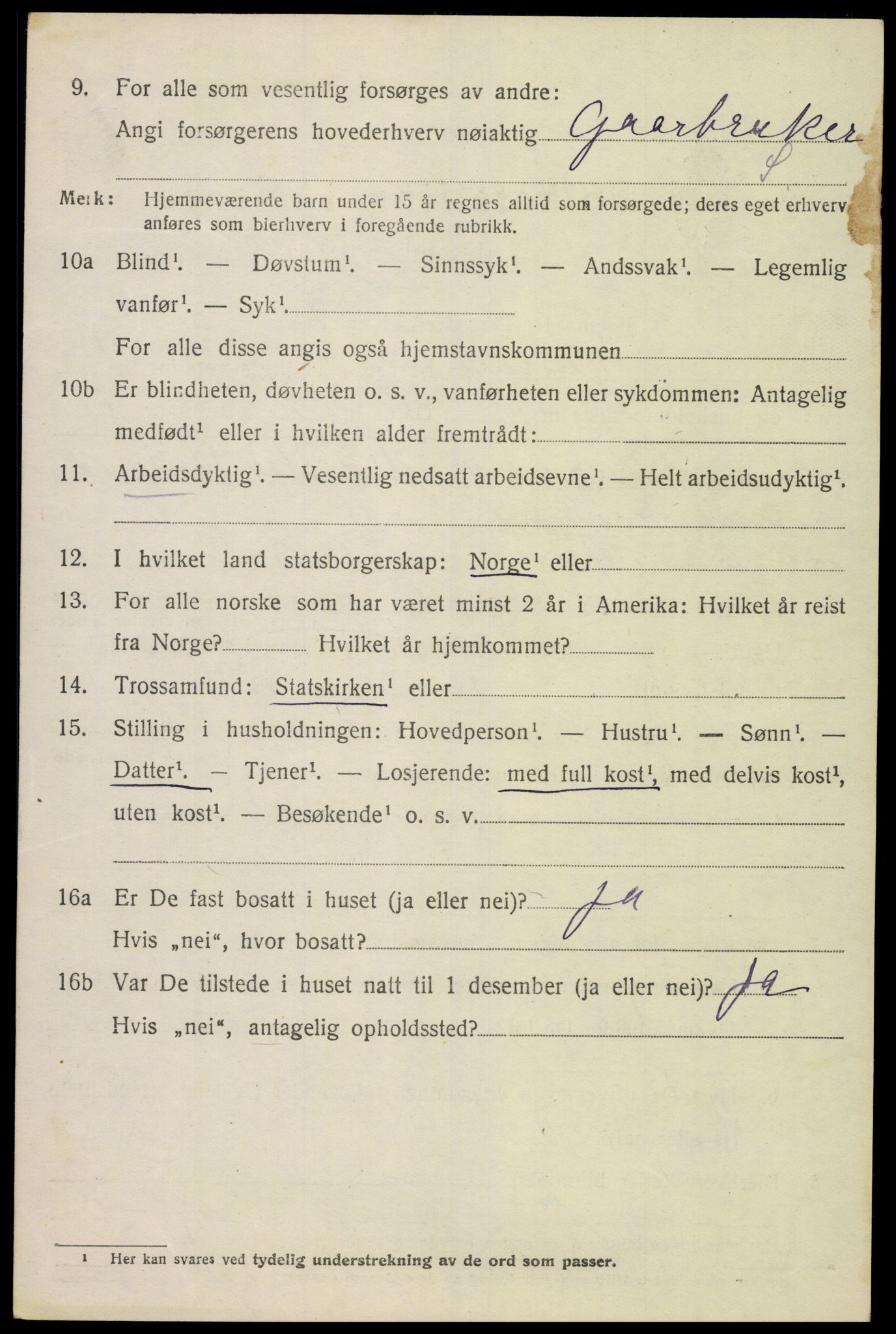SAK, 1920 census for Konsmo, 1920, p. 1251