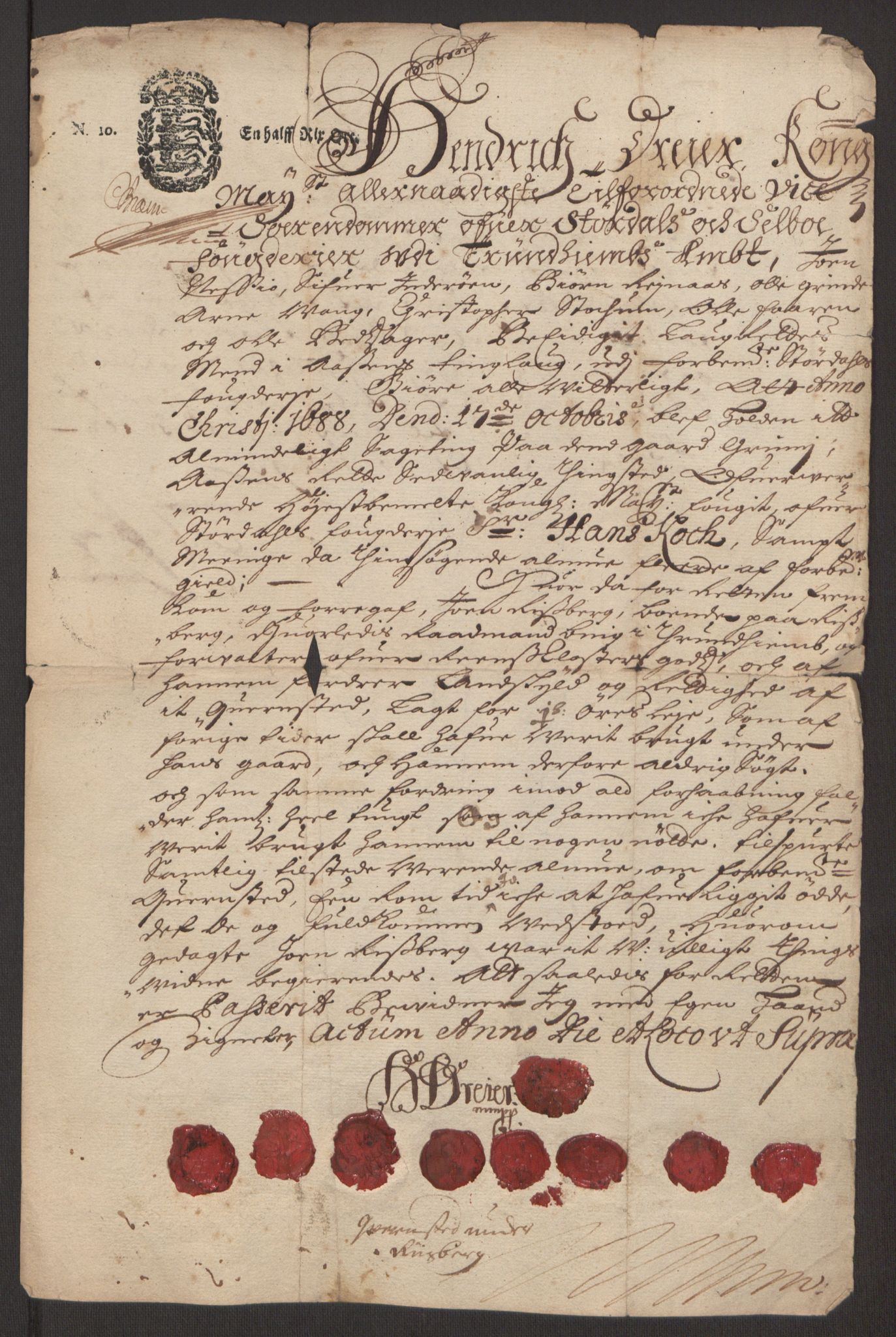 Rentekammeret inntil 1814, Reviderte regnskaper, Fogderegnskap, RA/EA-4092/R62/L4186: Fogderegnskap Stjørdal og Verdal, 1693-1694, p. 274