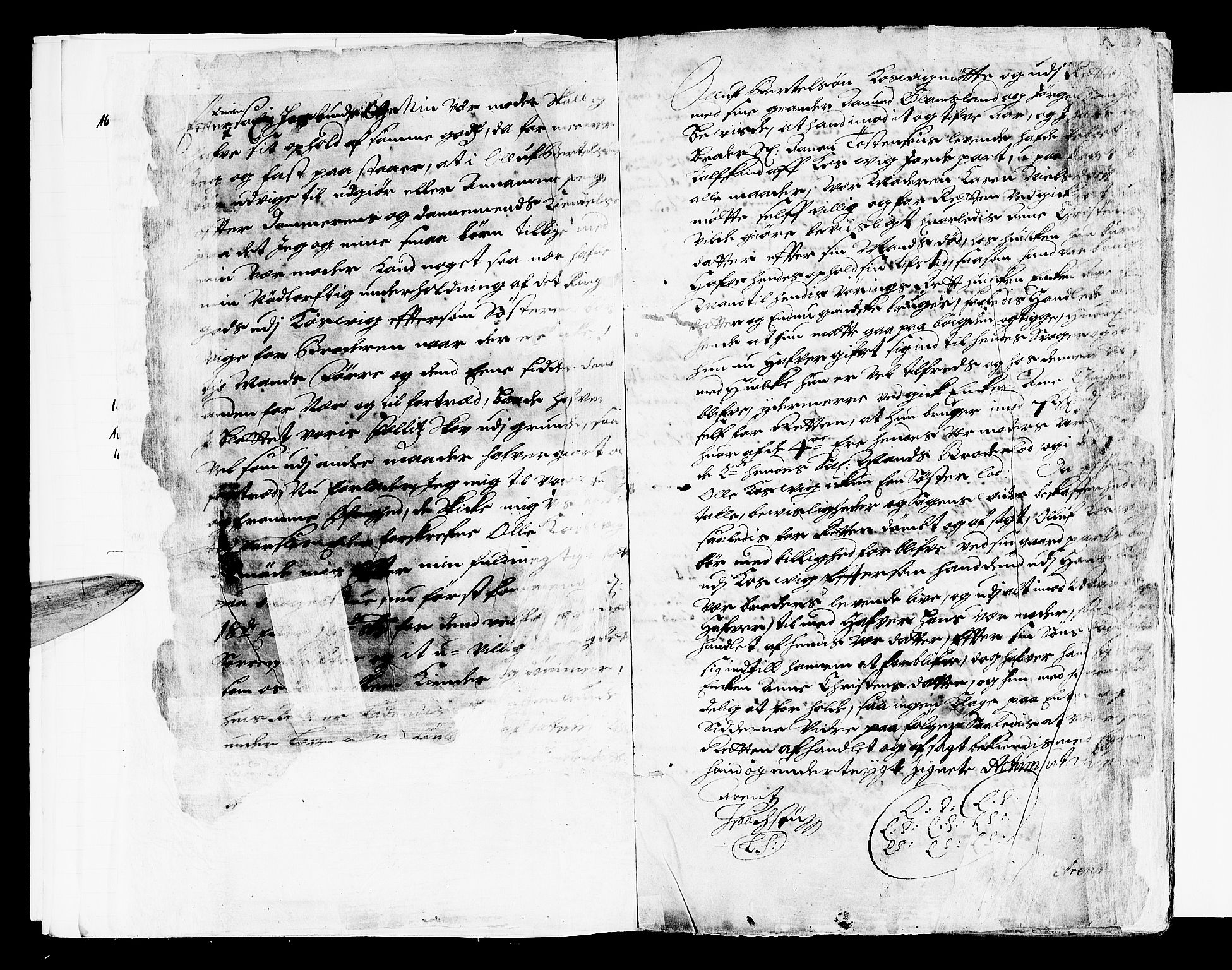 Nedenes sorenskriveri før 1824, AV/SAK-1221-0007/F/Fa/L0007: Tingbok med register nr 4, 1692-1696, p. 1b-2a