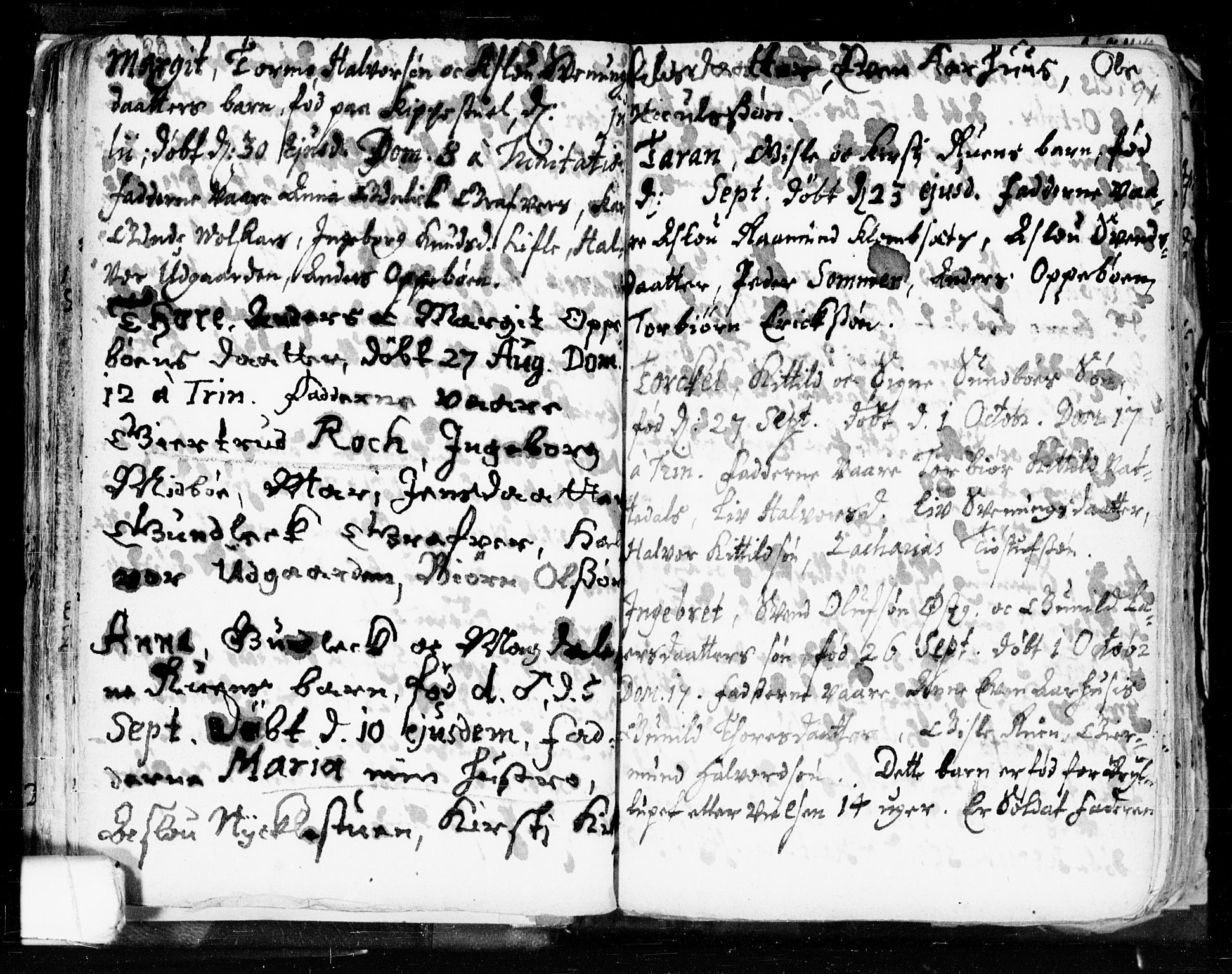 Seljord kirkebøker, SAKO/A-20/F/Fa/L0002: Parish register (official) no. I 2, 1689-1713, p. 90-91