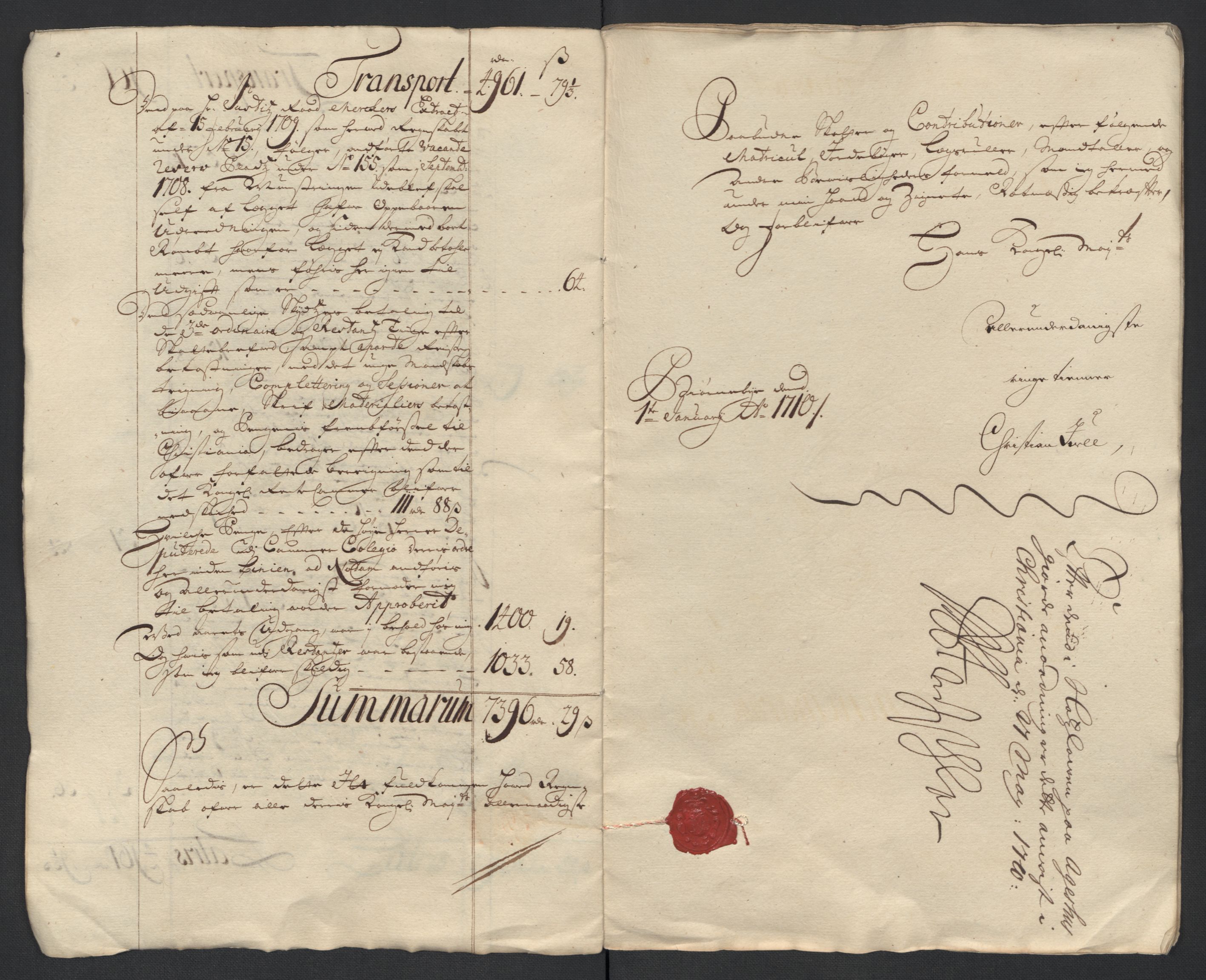 Rentekammeret inntil 1814, Reviderte regnskaper, Fogderegnskap, AV/RA-EA-4092/R13/L0846: Fogderegnskap Solør, Odal og Østerdal, 1709, p. 12