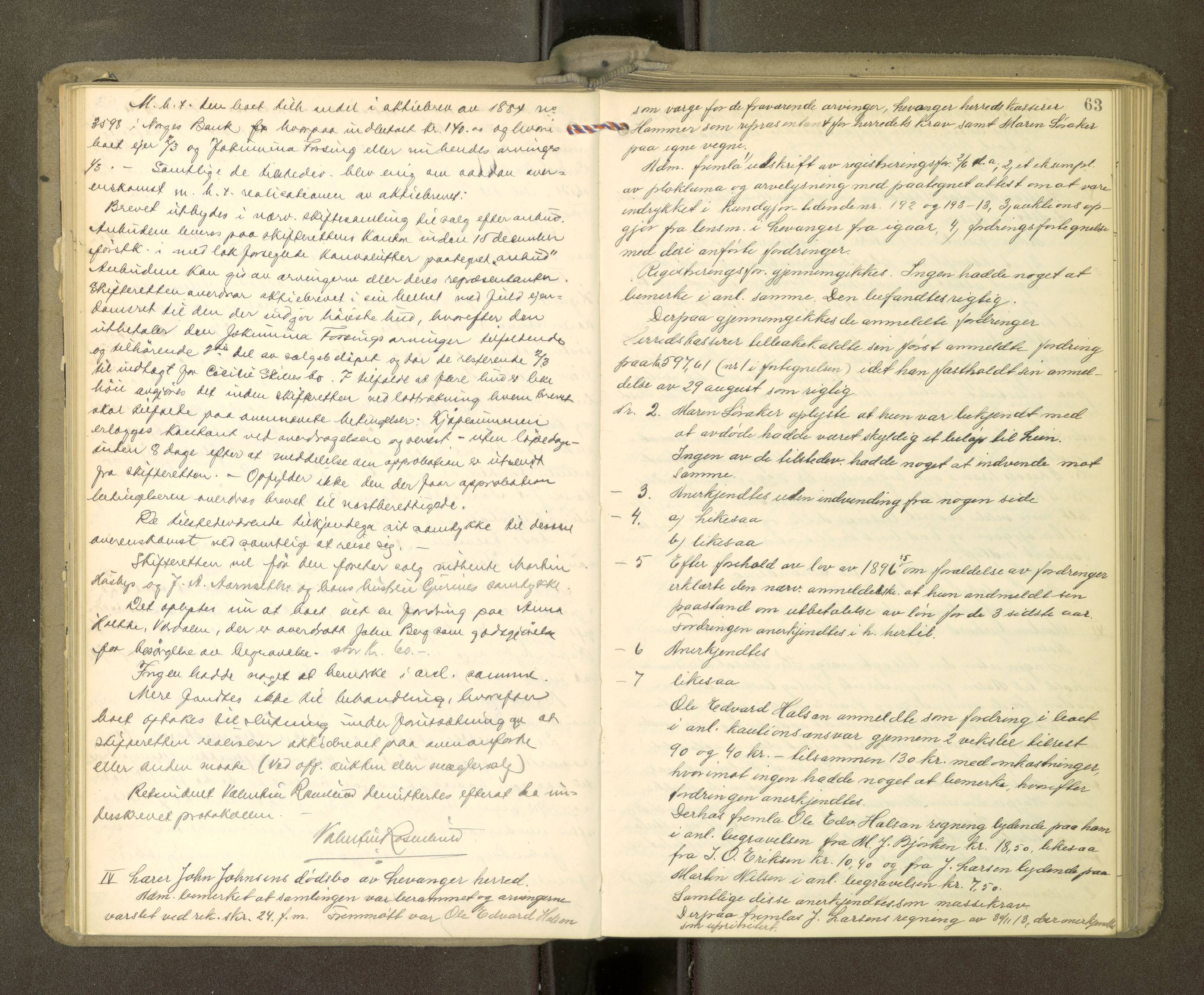 Stjør- og Verdal sorenskriveri, AV/SAT-A-4167/1/3/3B/L0012: Skifteforhandlingsprotokoll, 1912-1919, p. 63