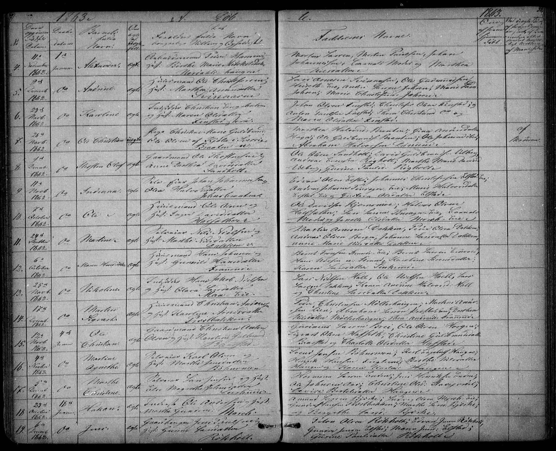 Eidsvoll prestekontor Kirkebøker, AV/SAO-A-10888/G/Ga/L0001: Parish register (copy) no. I 1, 1861-1866, p. 34