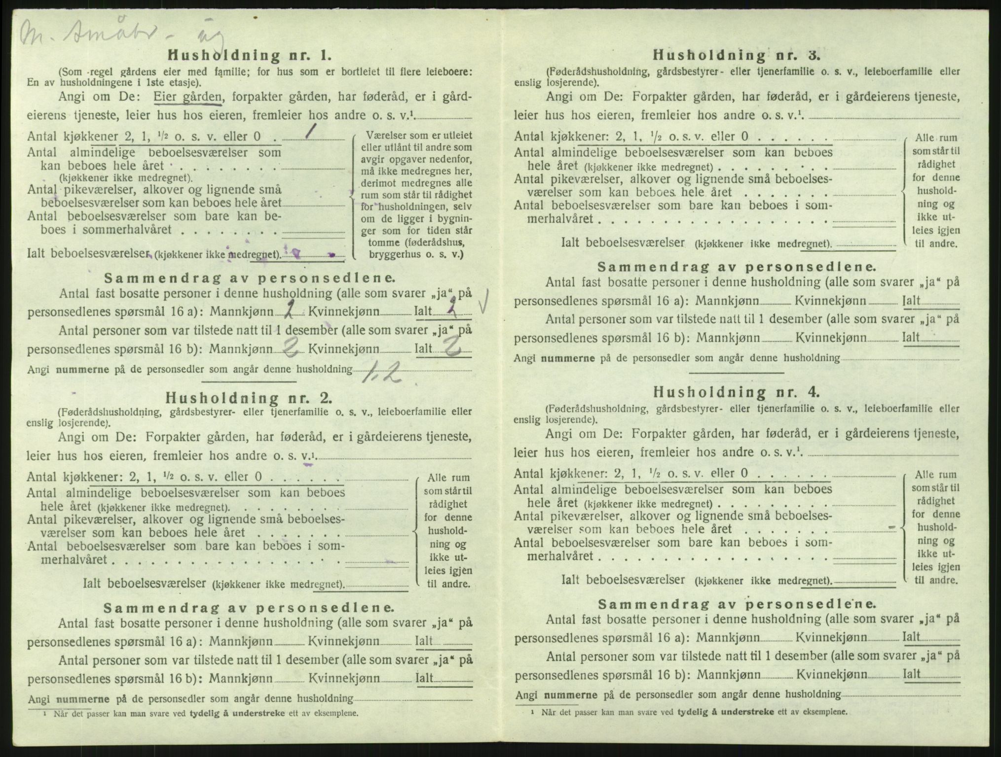 SAH, 1920 census for Eidskog, 1920, p. 2398